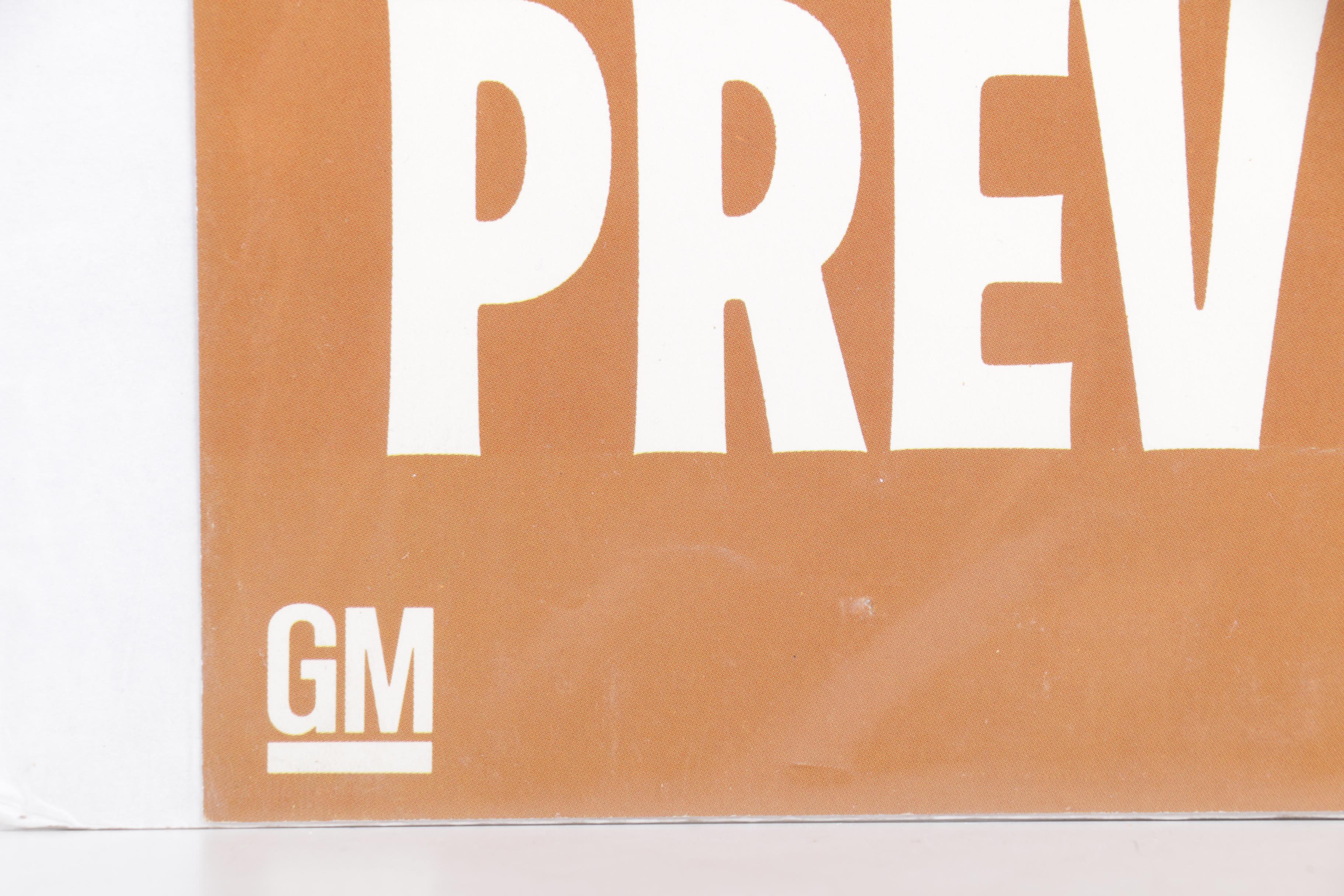Vintage General Motors Motivational and Safety Posters from the 1960s