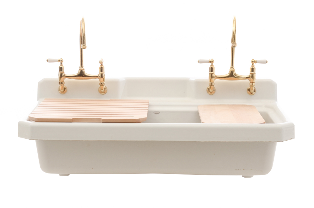 Enameled Cast Iron Farmhouse Style Utility Sink