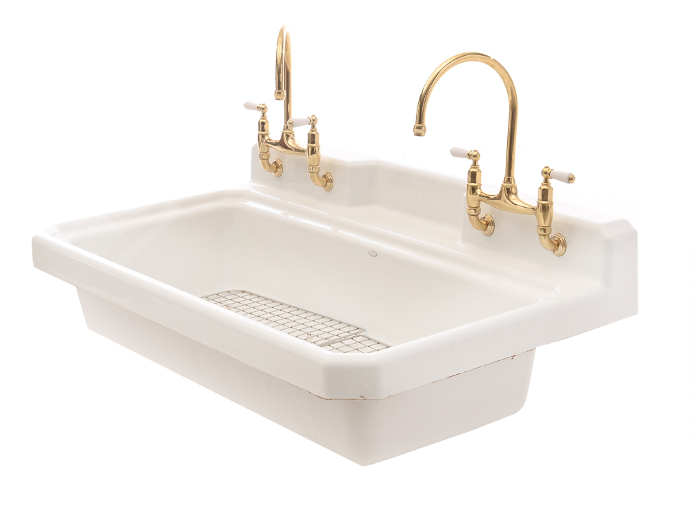 Enameled Cast Iron Farmhouse Style Utility Sink
