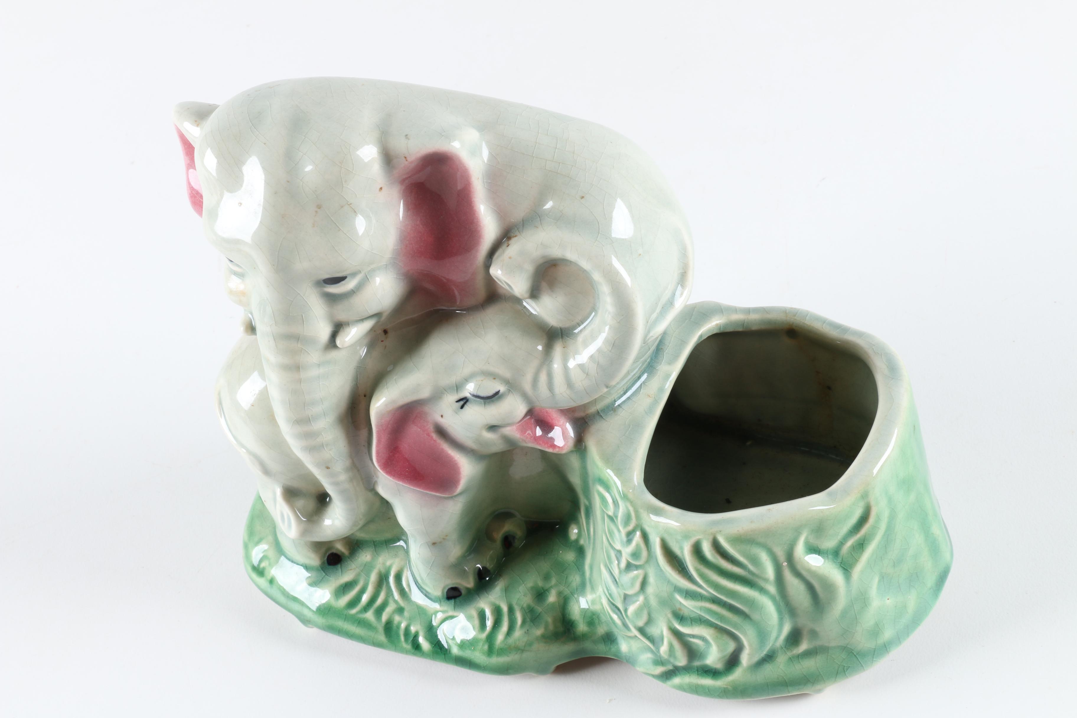 Ceramic Elephant Figurines