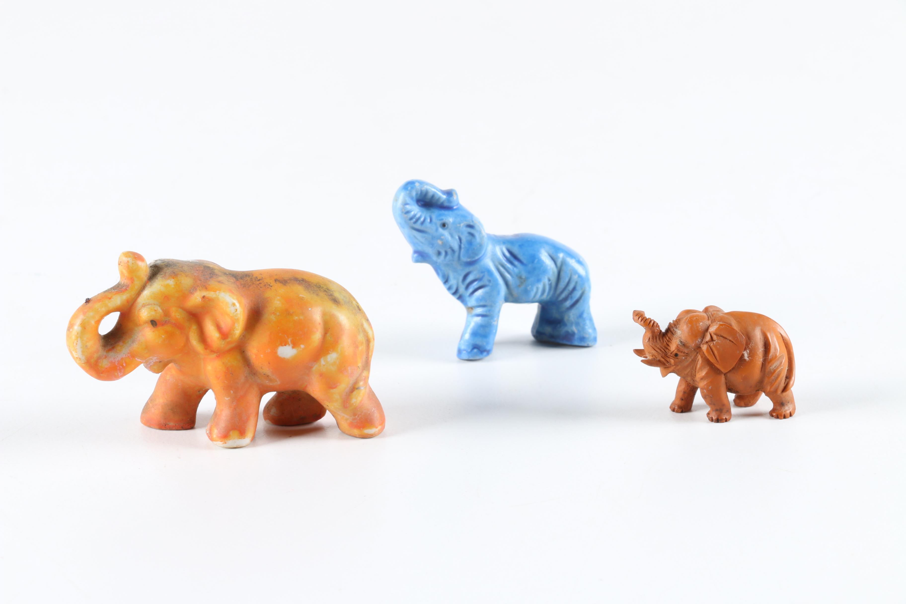 Ceramic Elephant Figurines