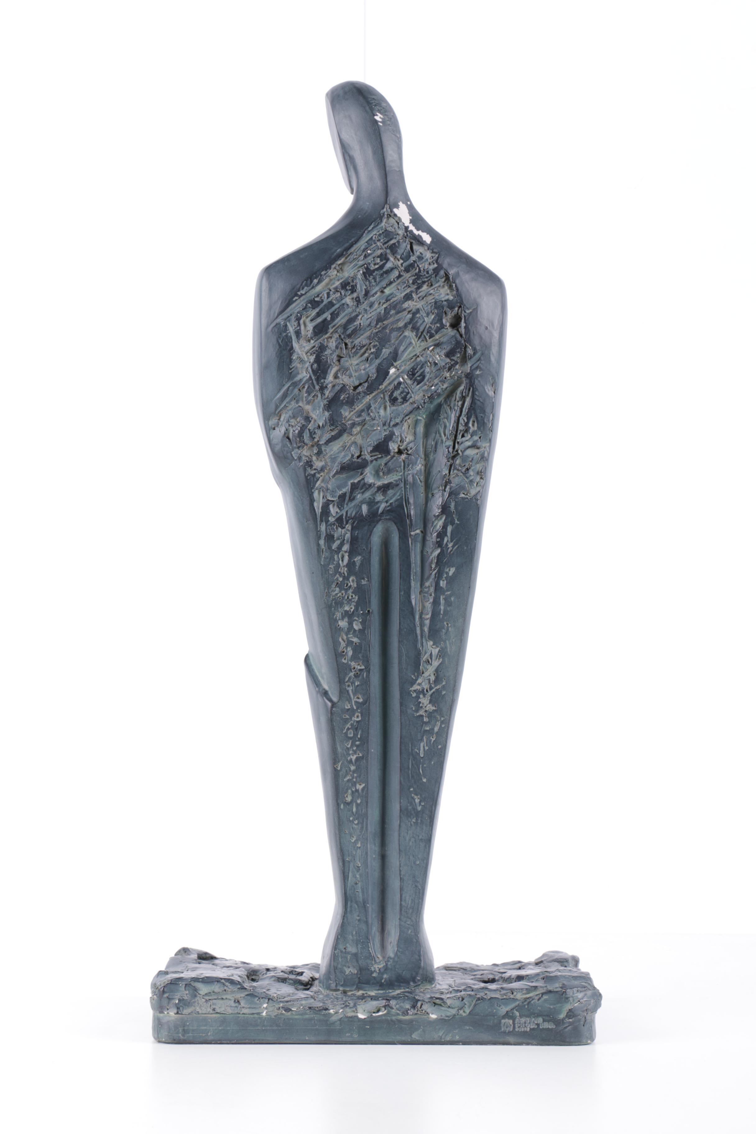 Plaster Reproduction Sculpture of Mother and Child