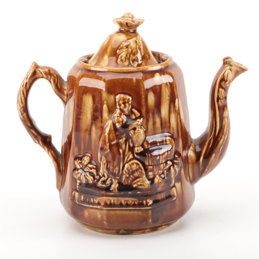 Rockingham Style "Rebecca At The Well" Teapot