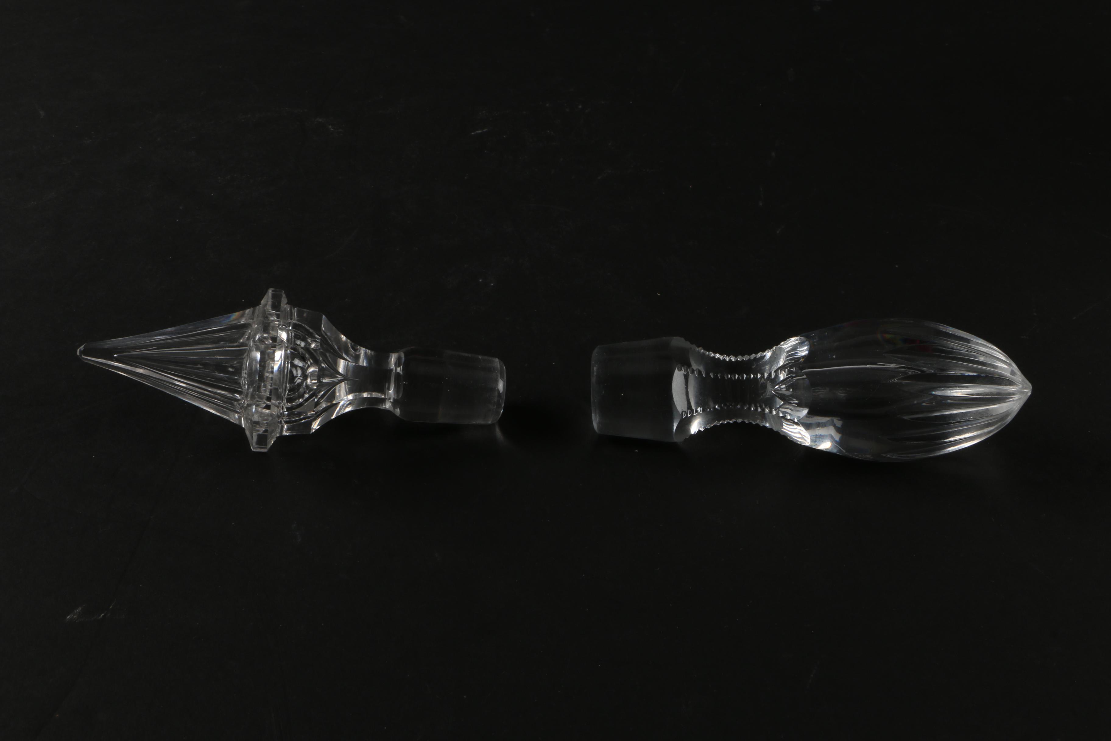 Waterford Crystal "Millennium" Champagne Flutes with Crystal Decanters