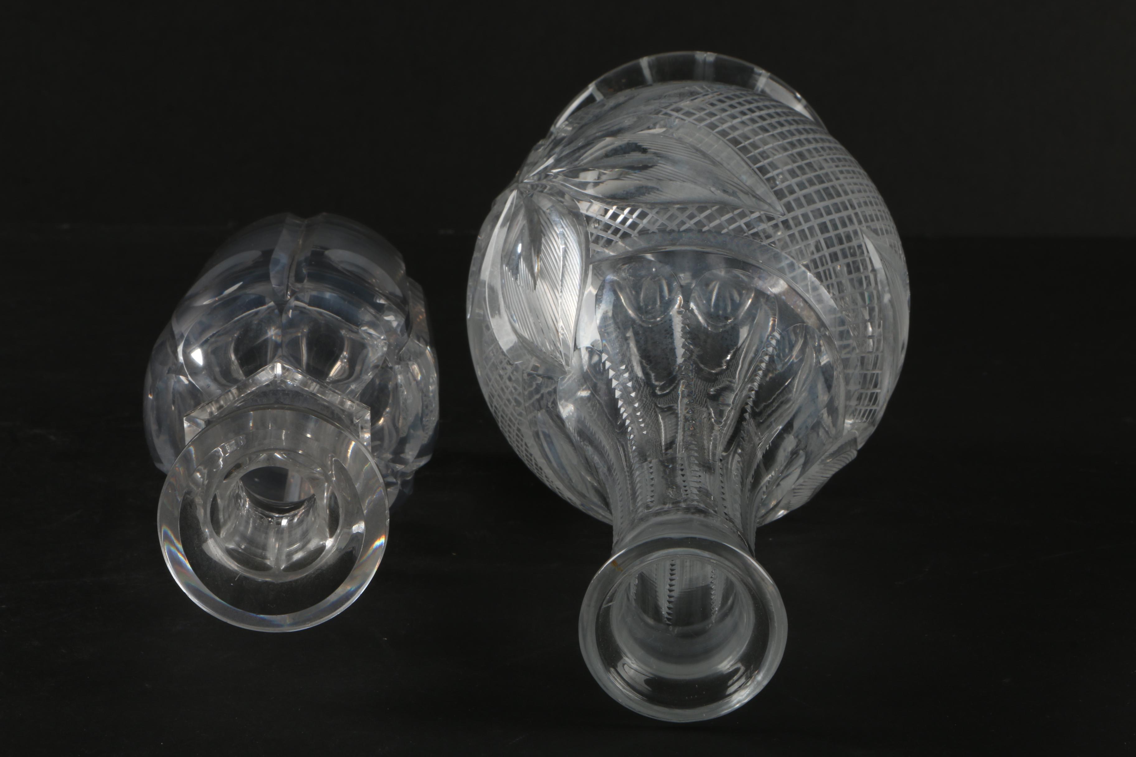 Waterford Crystal "Millennium" Champagne Flutes with Crystal Decanters