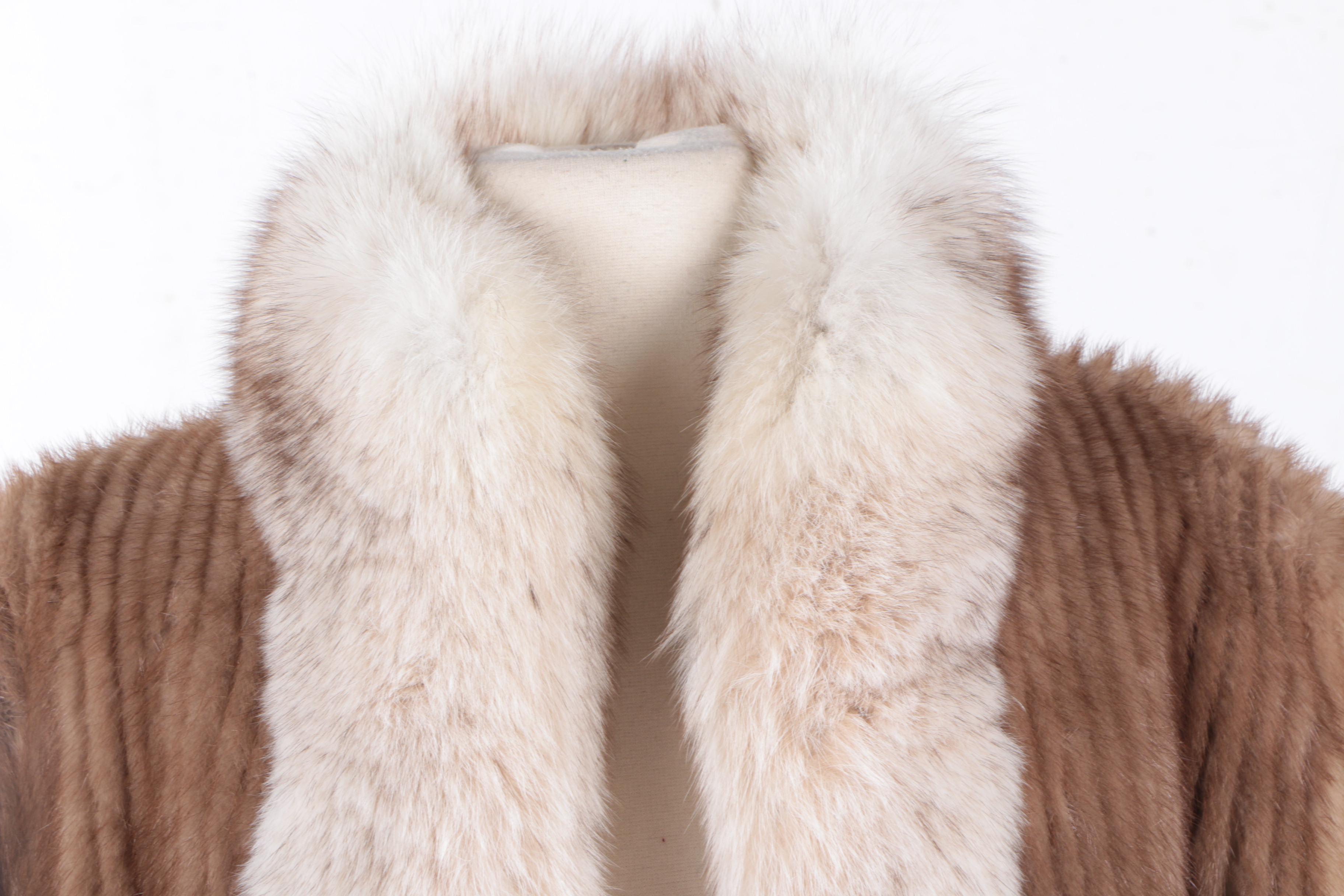 Mink and Fox Fur Coat