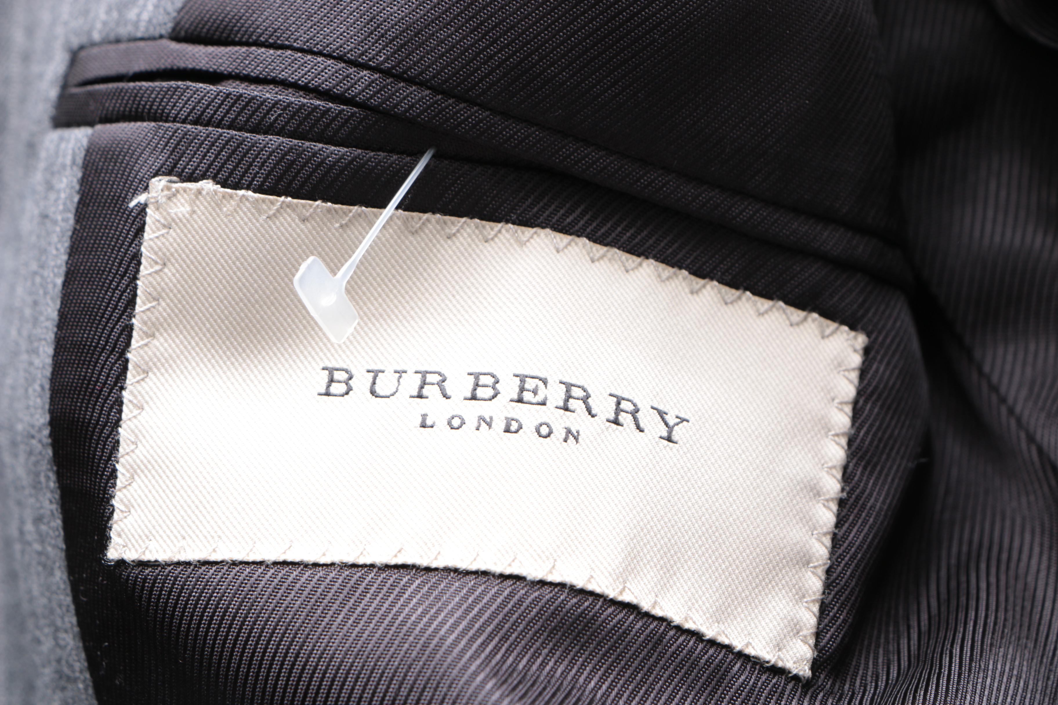 Men's Burberry Pinstripe Suit Jacket