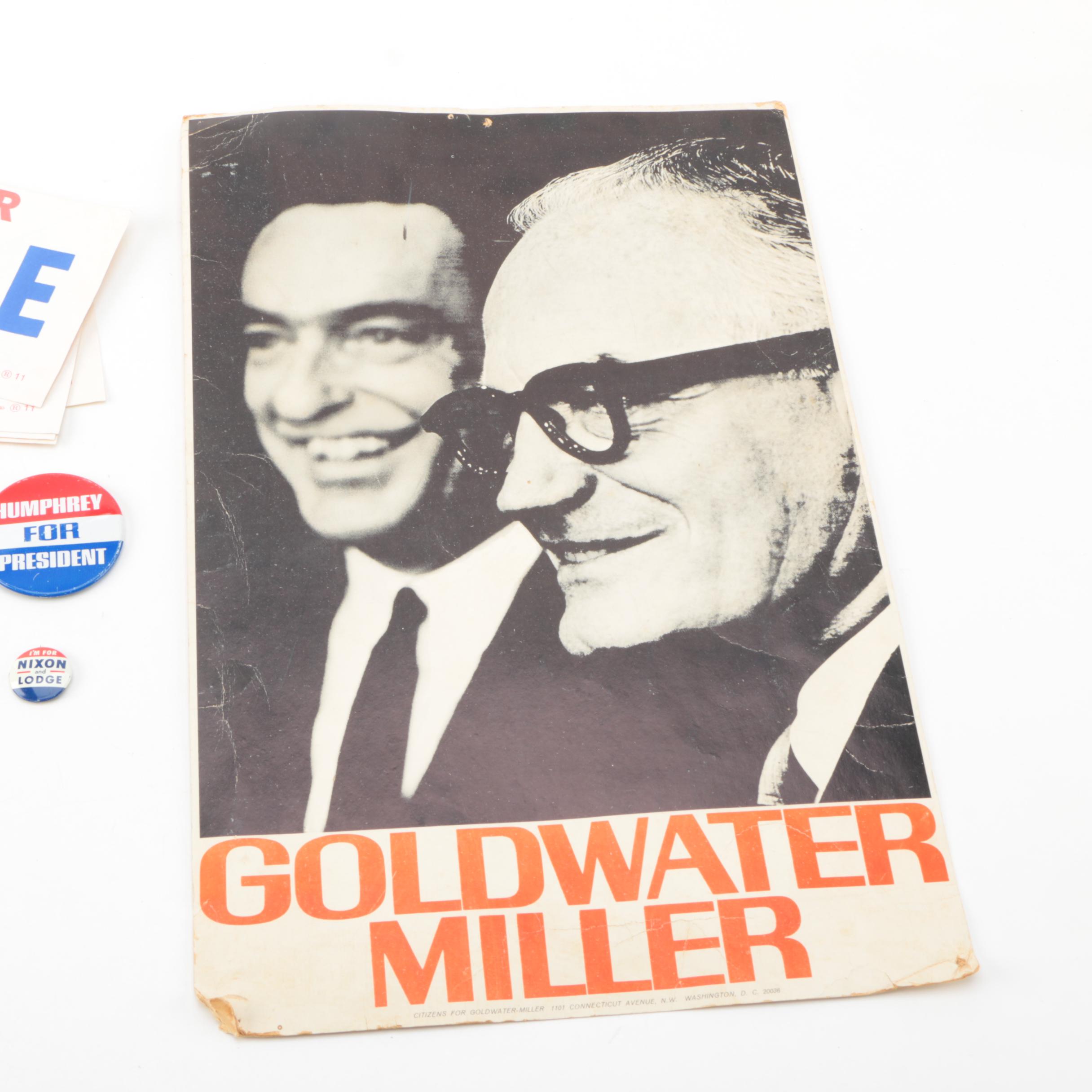 Political Pinbacks and Memorabilia