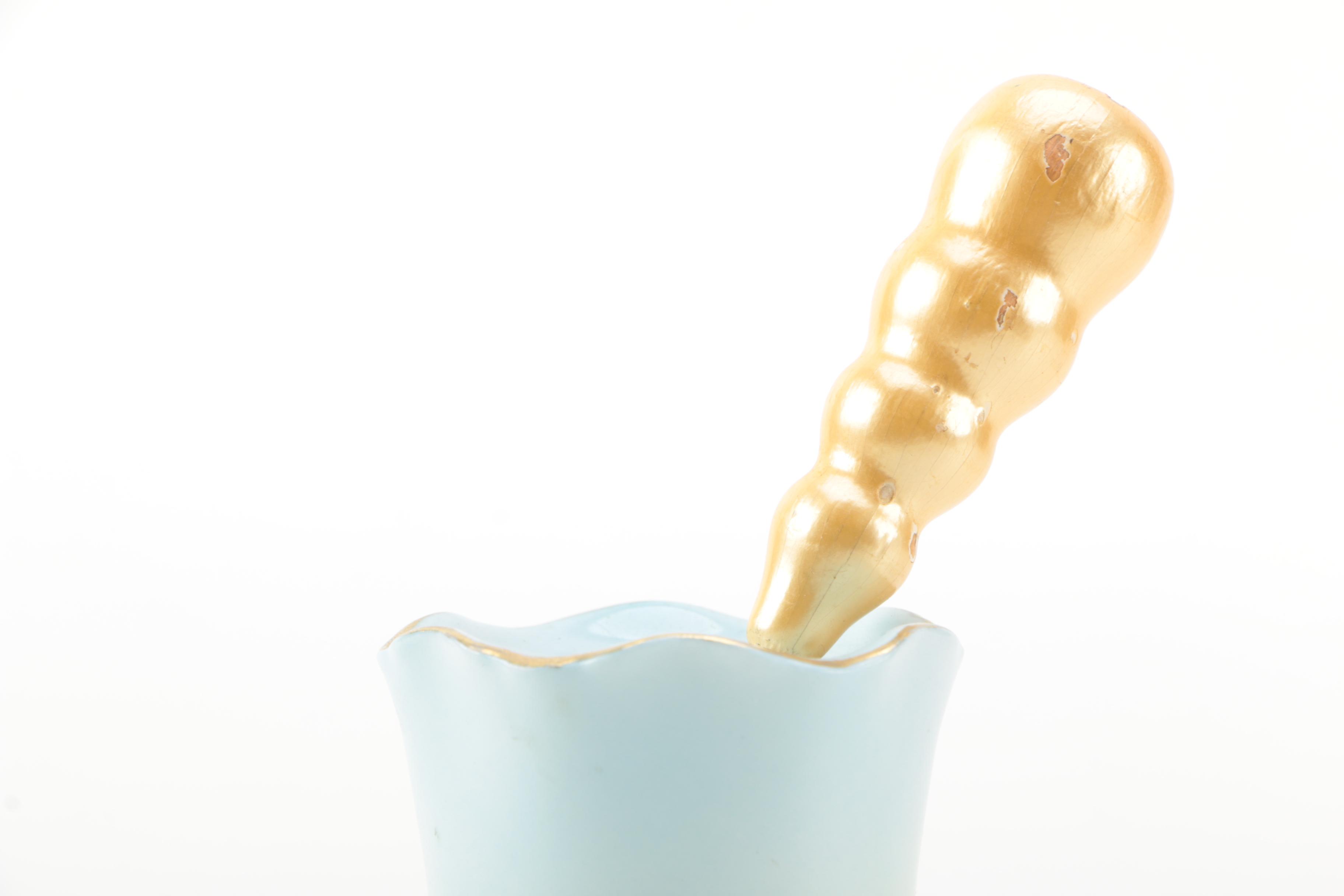 Royal Bayreuth Porcelain Hat Pin Holder and Pin