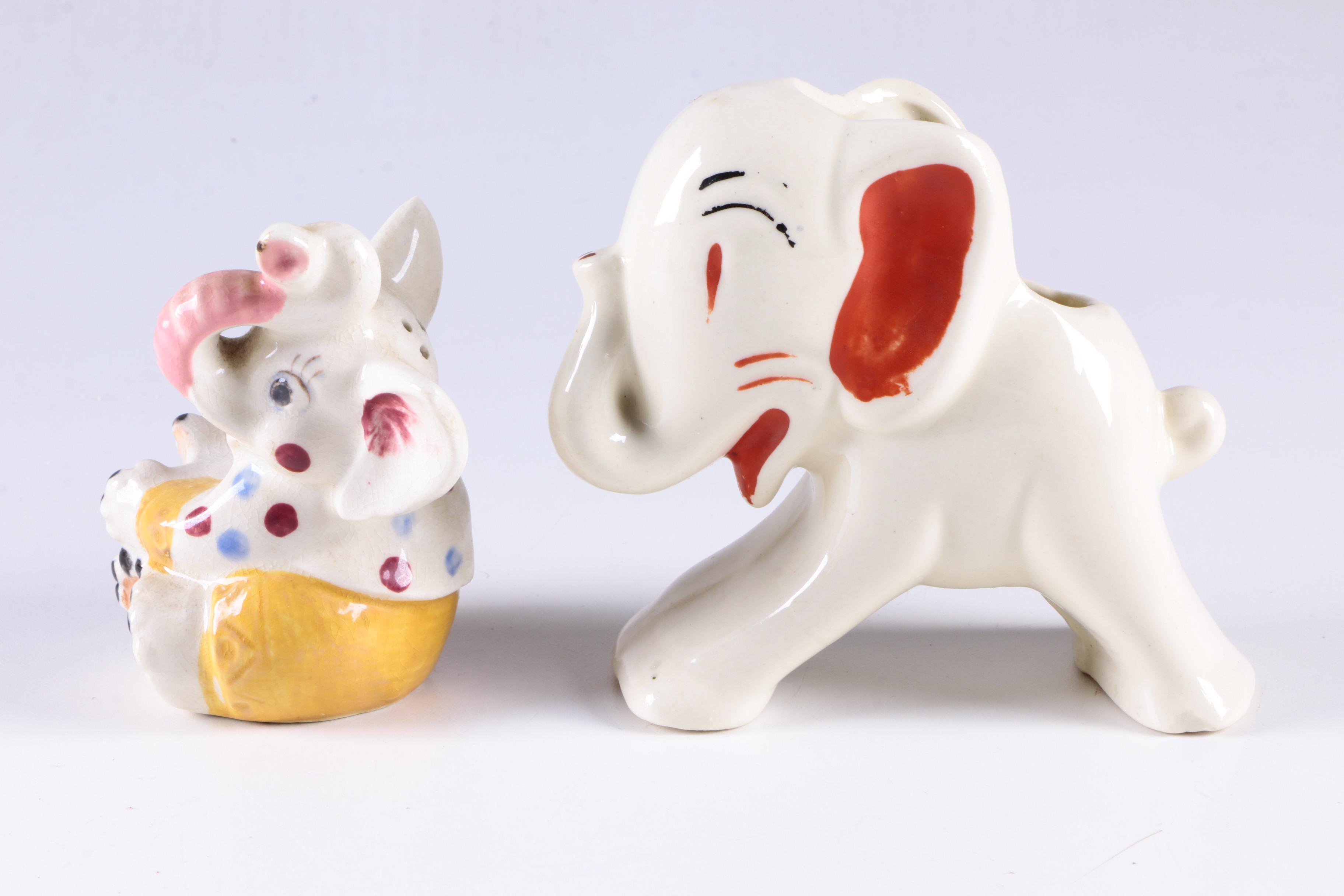 Fifteen Vintage Ceramic Elephant Figurines