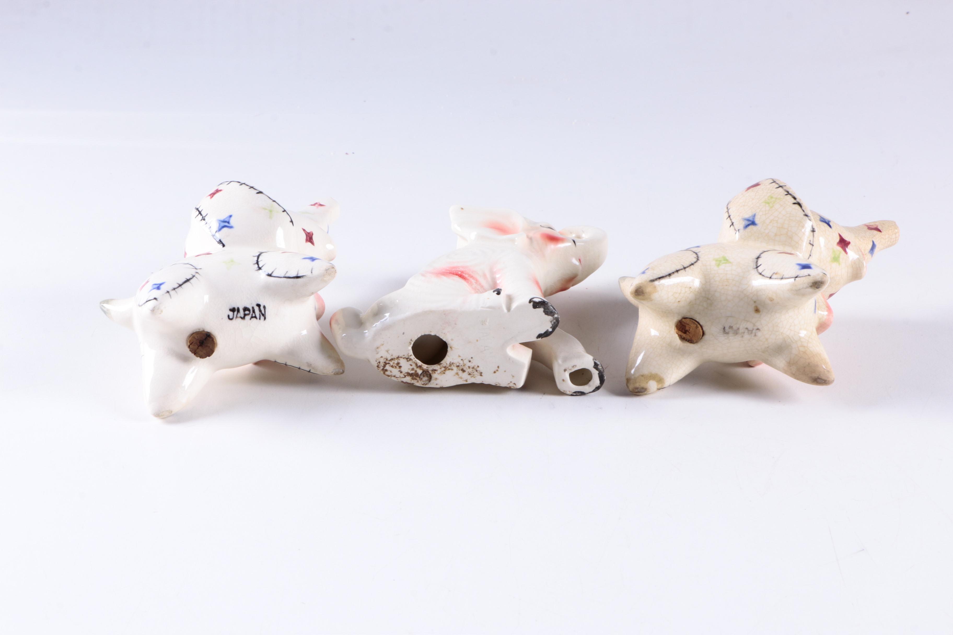Fifteen Vintage Ceramic Elephant Figurines