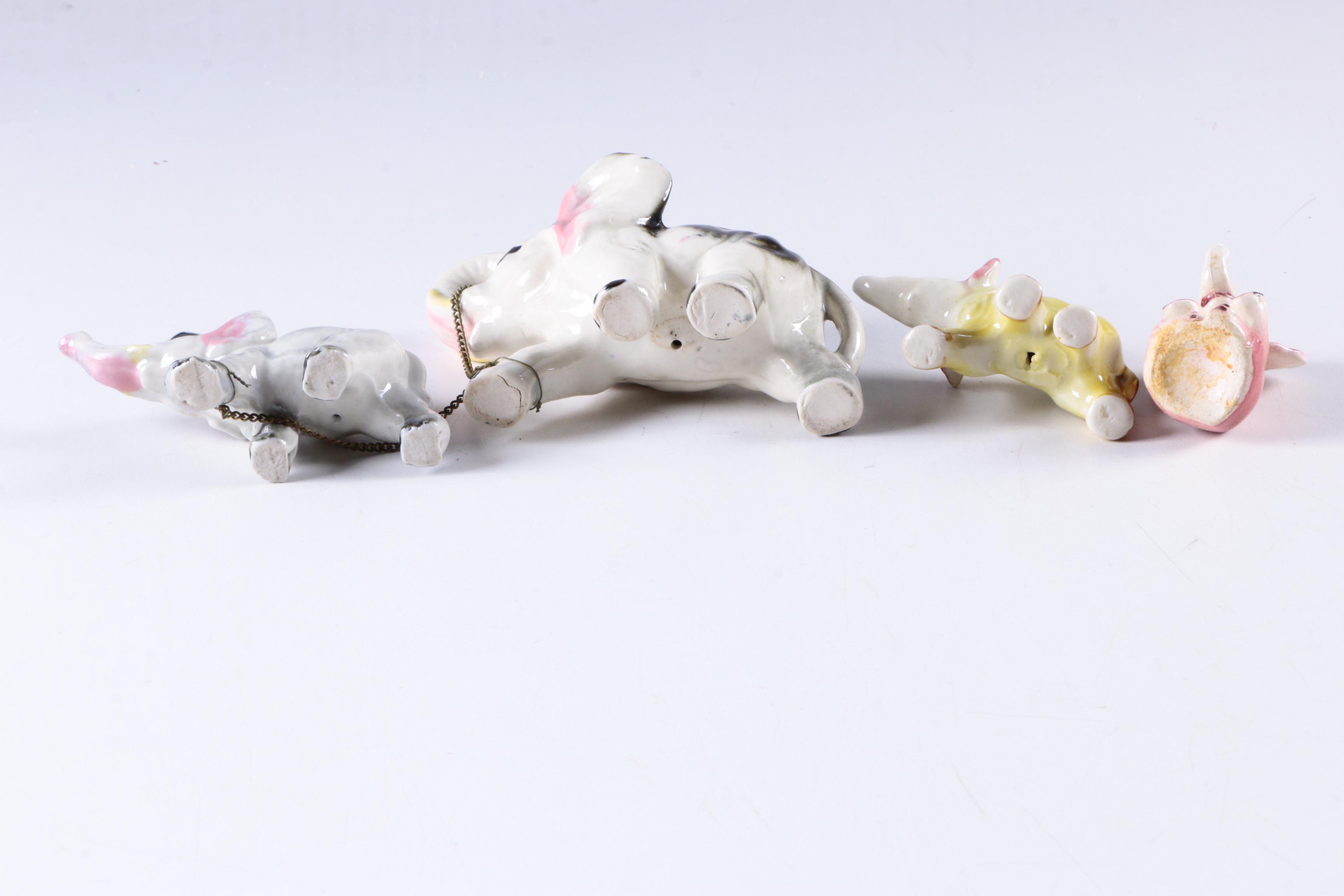 Fifteen Vintage Ceramic Elephant Figurines