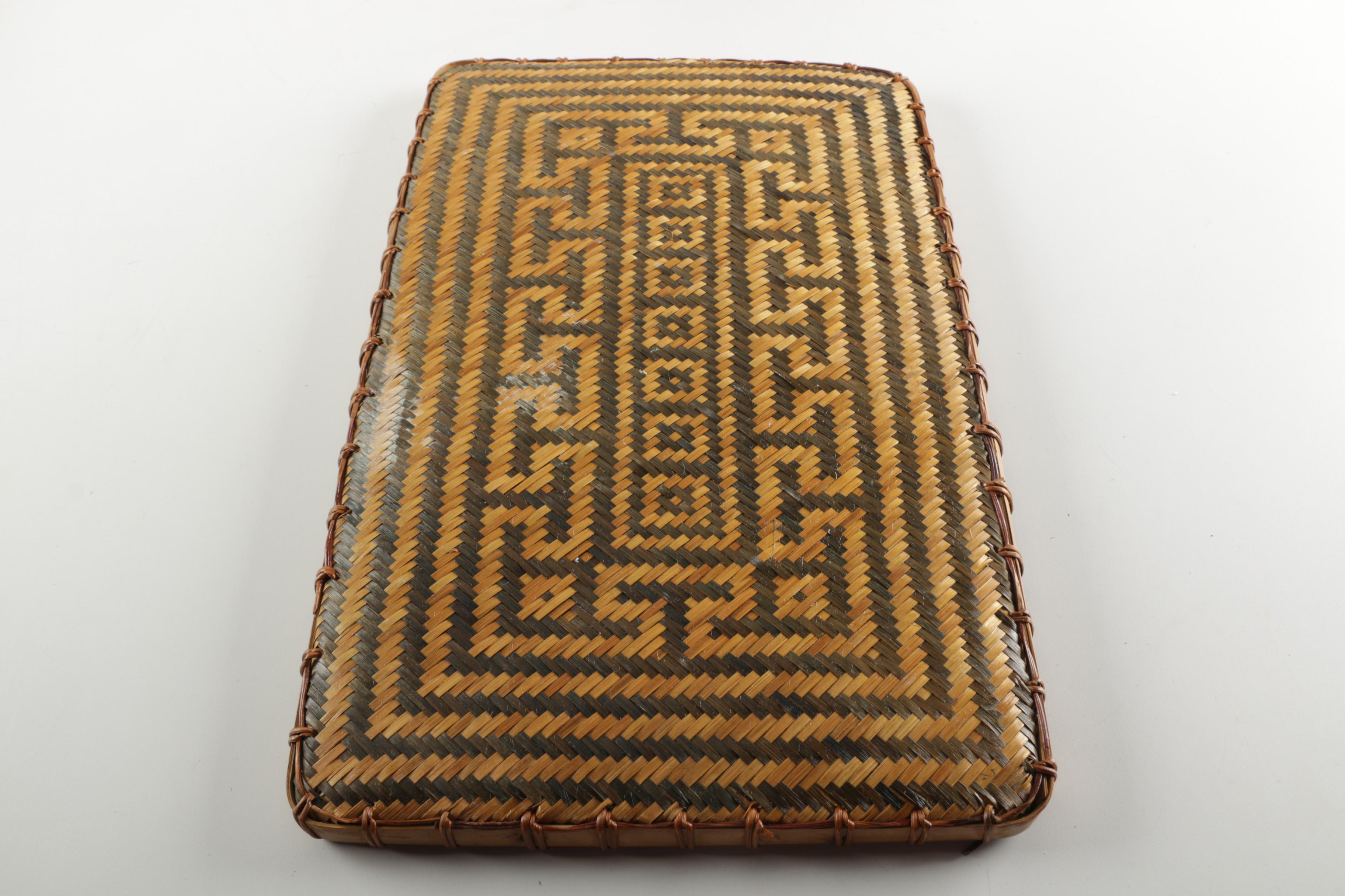 Woven Basket and Tray