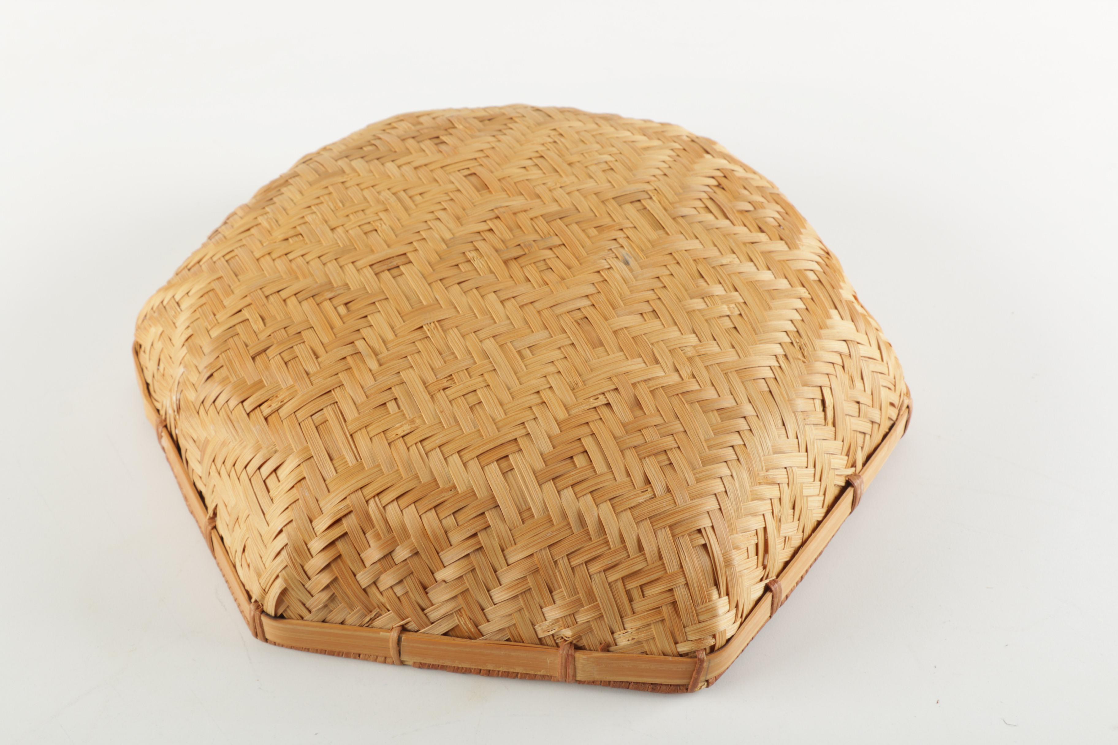 Woven Basket and Tray
