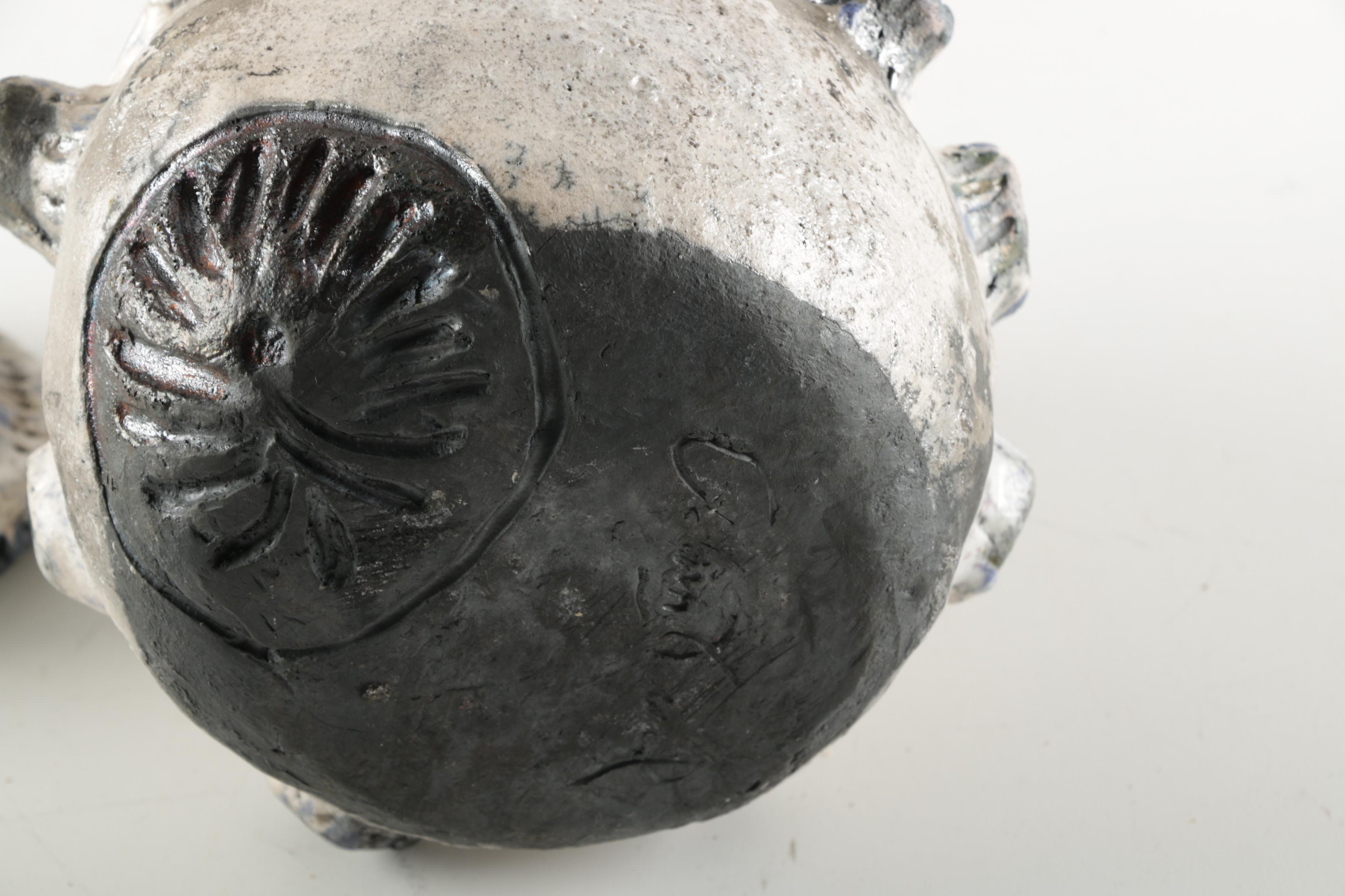 Ceramic Moon and Hand-Built Pottery Spaceship