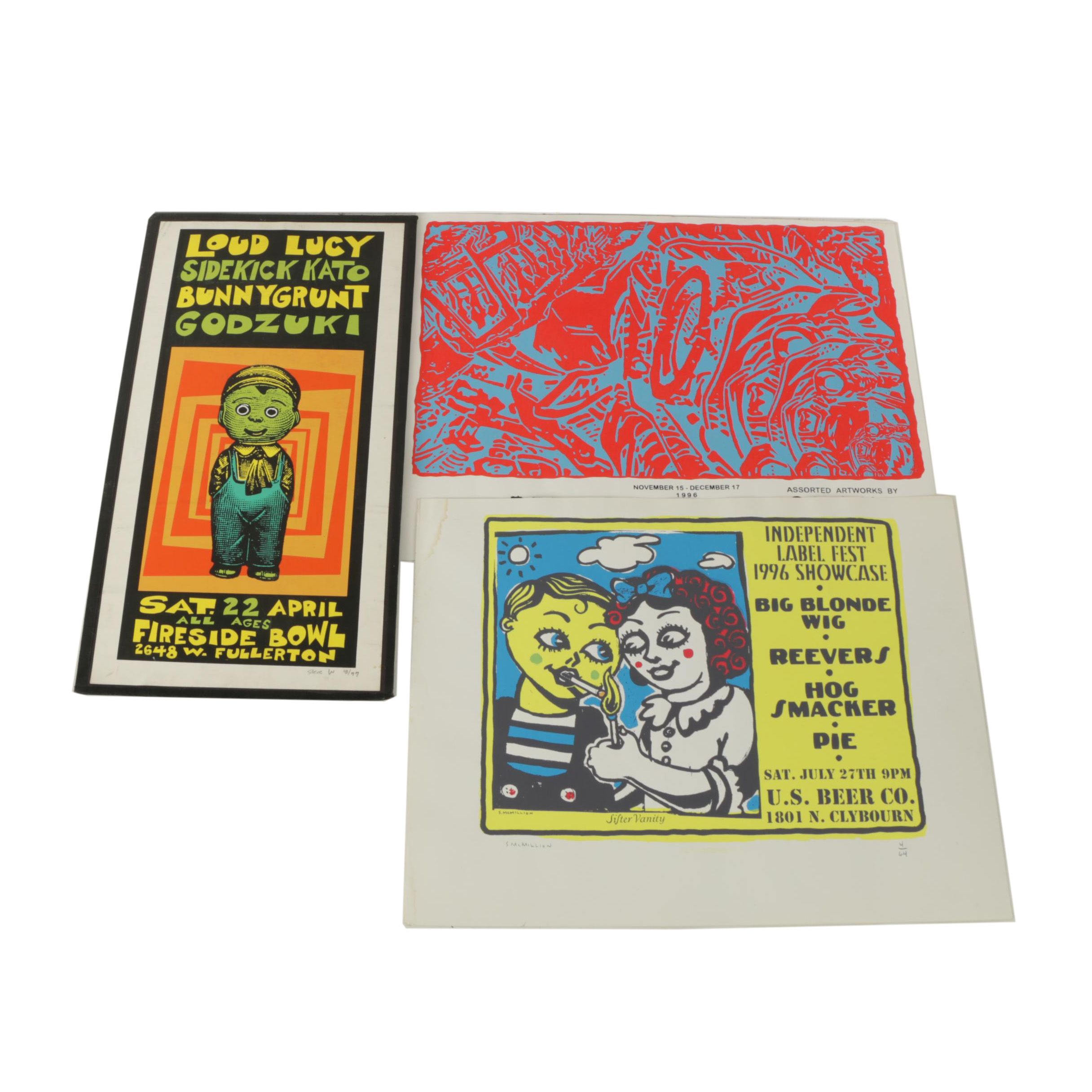 Limited Edition Serigraph Posters After Steve W., S. McMillion, and Shane Swank