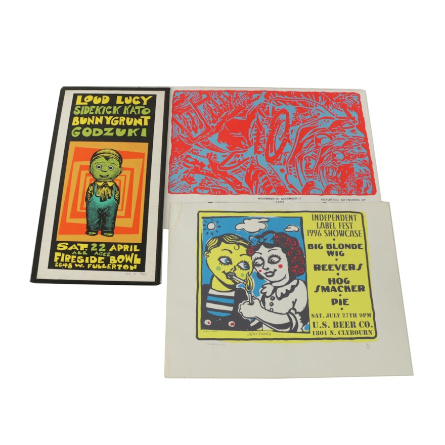 Limited Edition Serigraph Posters After Steve W., S. McMillion, and Shane Swank