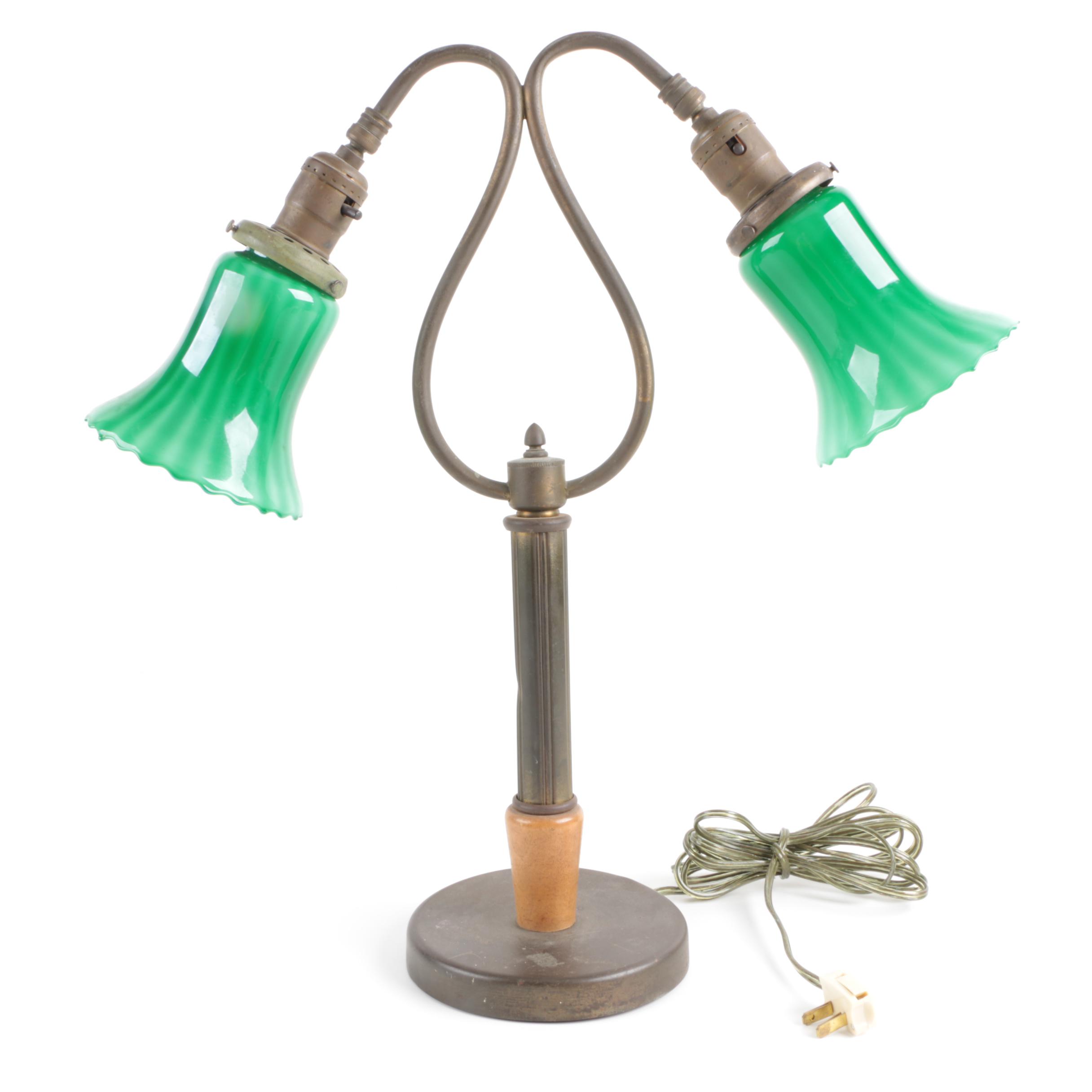 Vintage Brass Accent Lamp