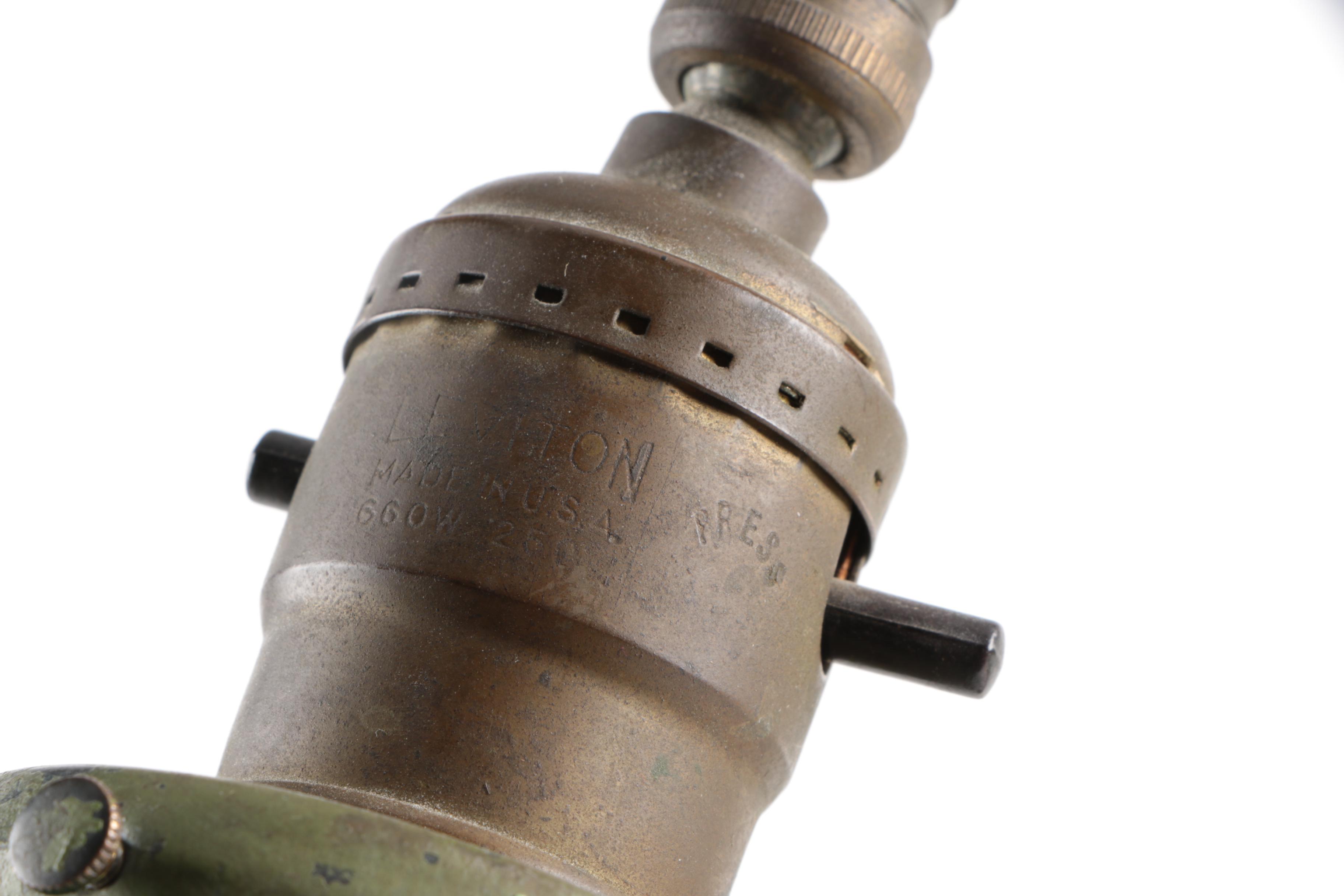 Vintage Brass Accent Lamp