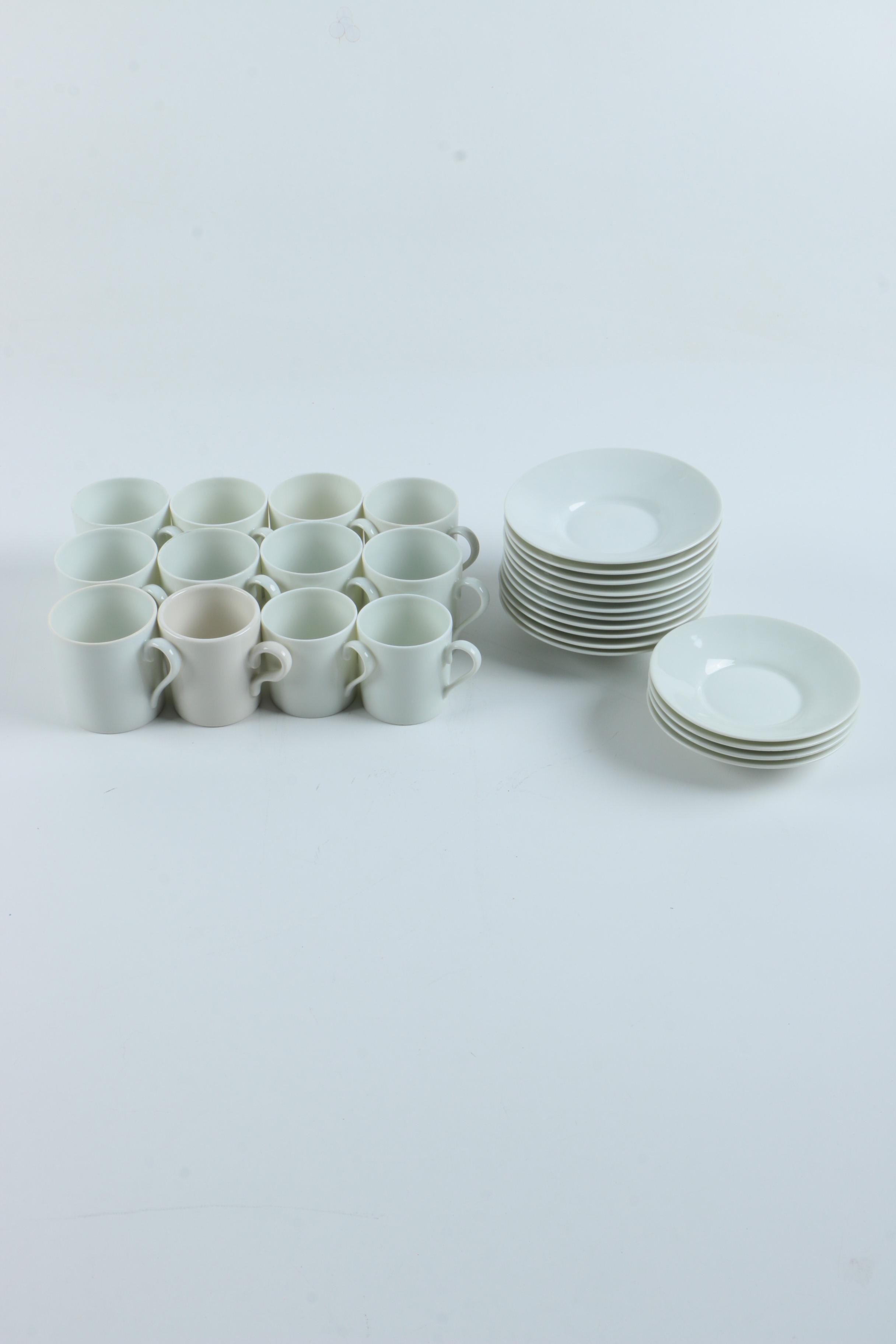 Limoges Mugs and Saucers