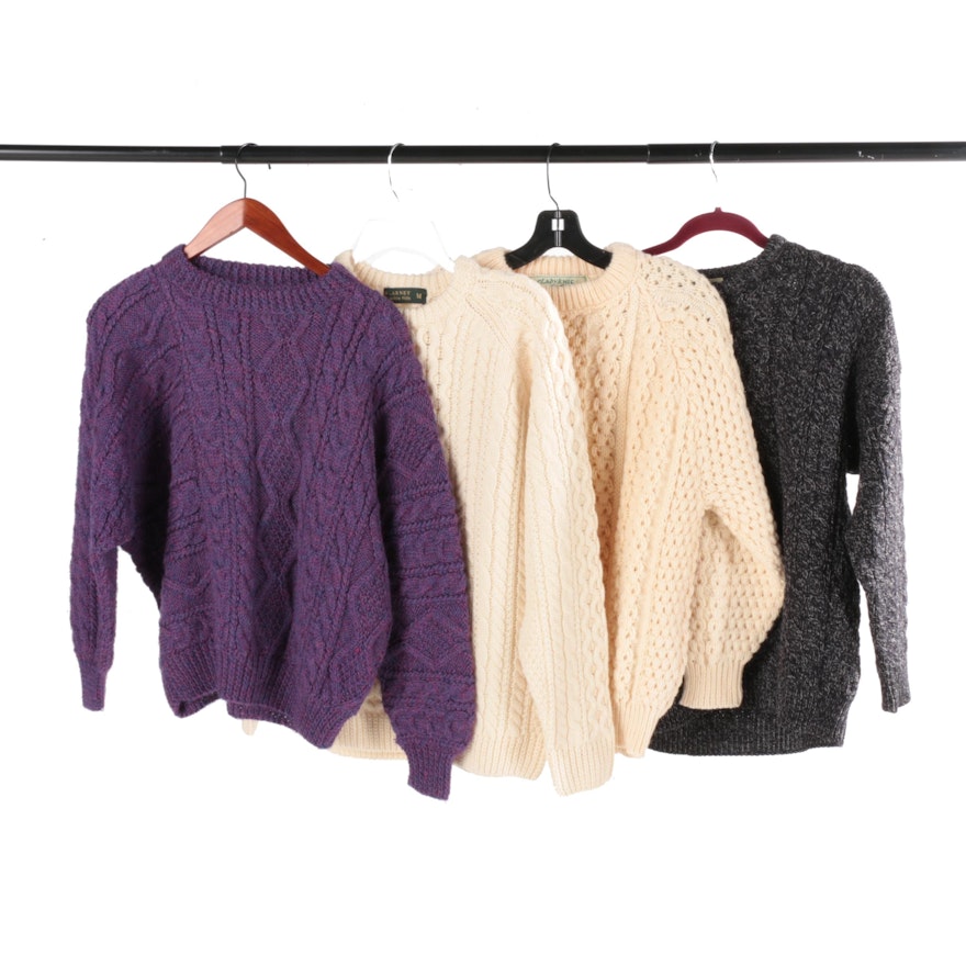 Women's Irish Wool Knit Sweaters