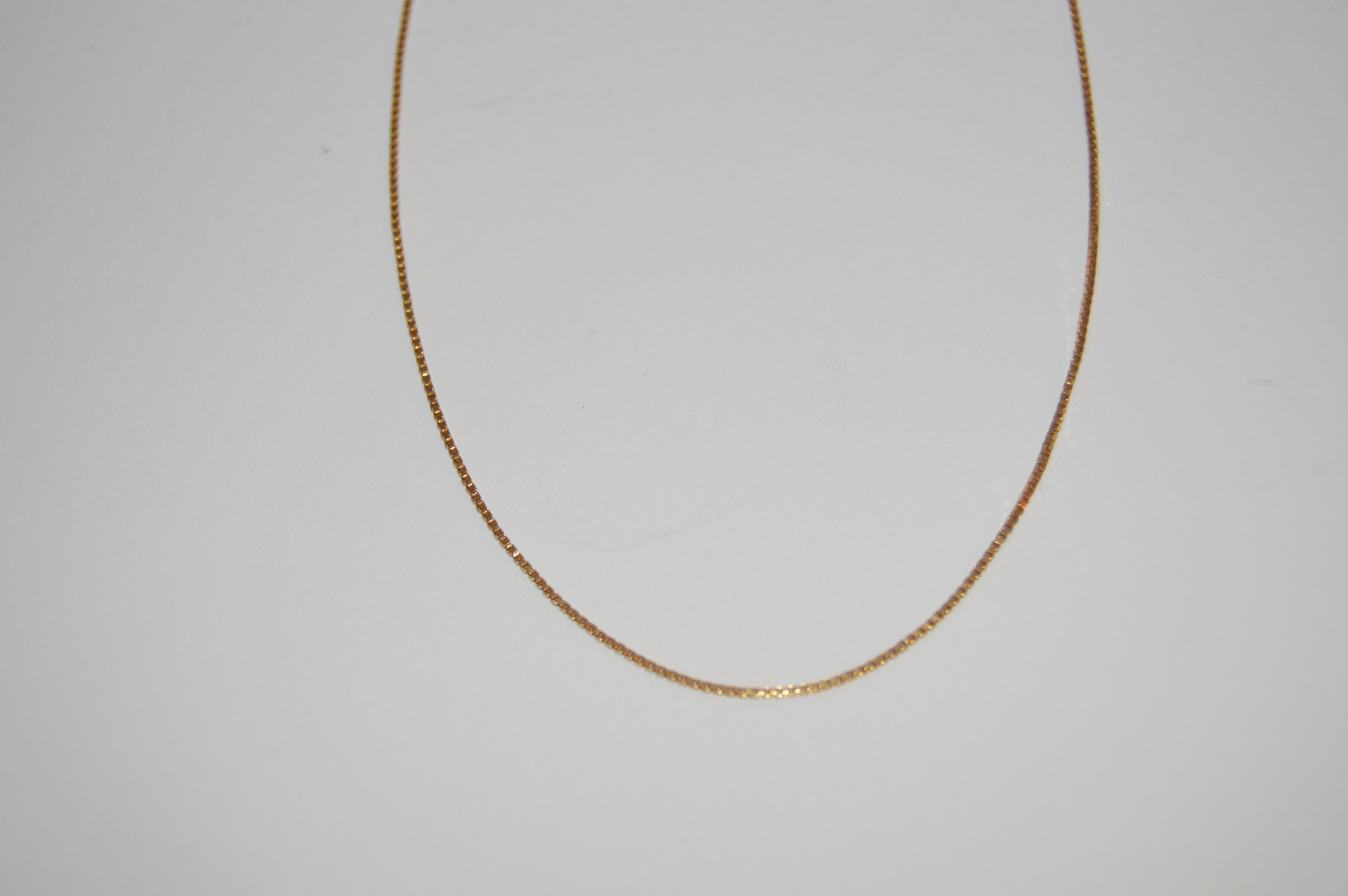 18K Yellow Gold Chain Link Necklace