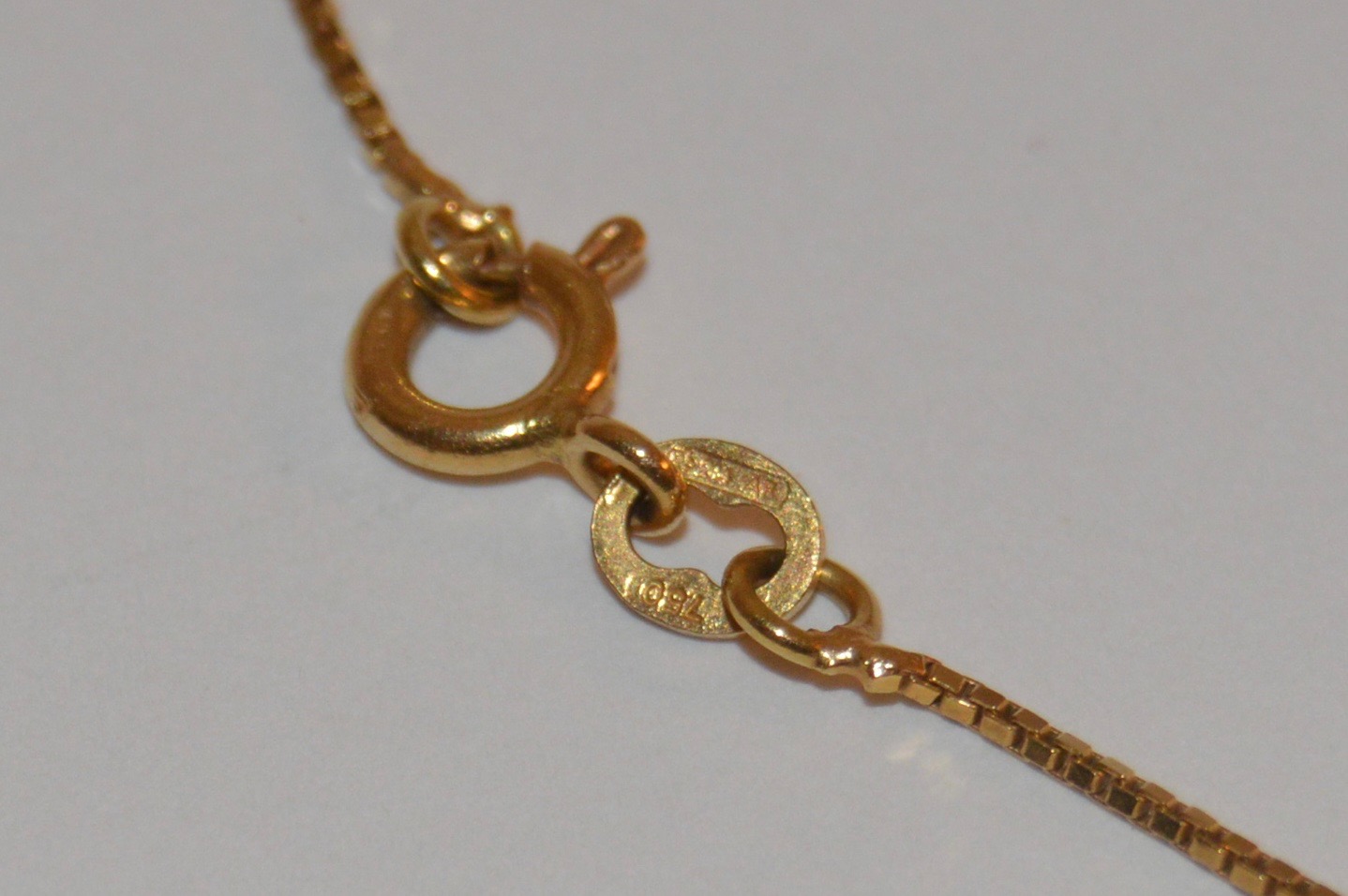 18K Yellow Gold Chain Link Necklace