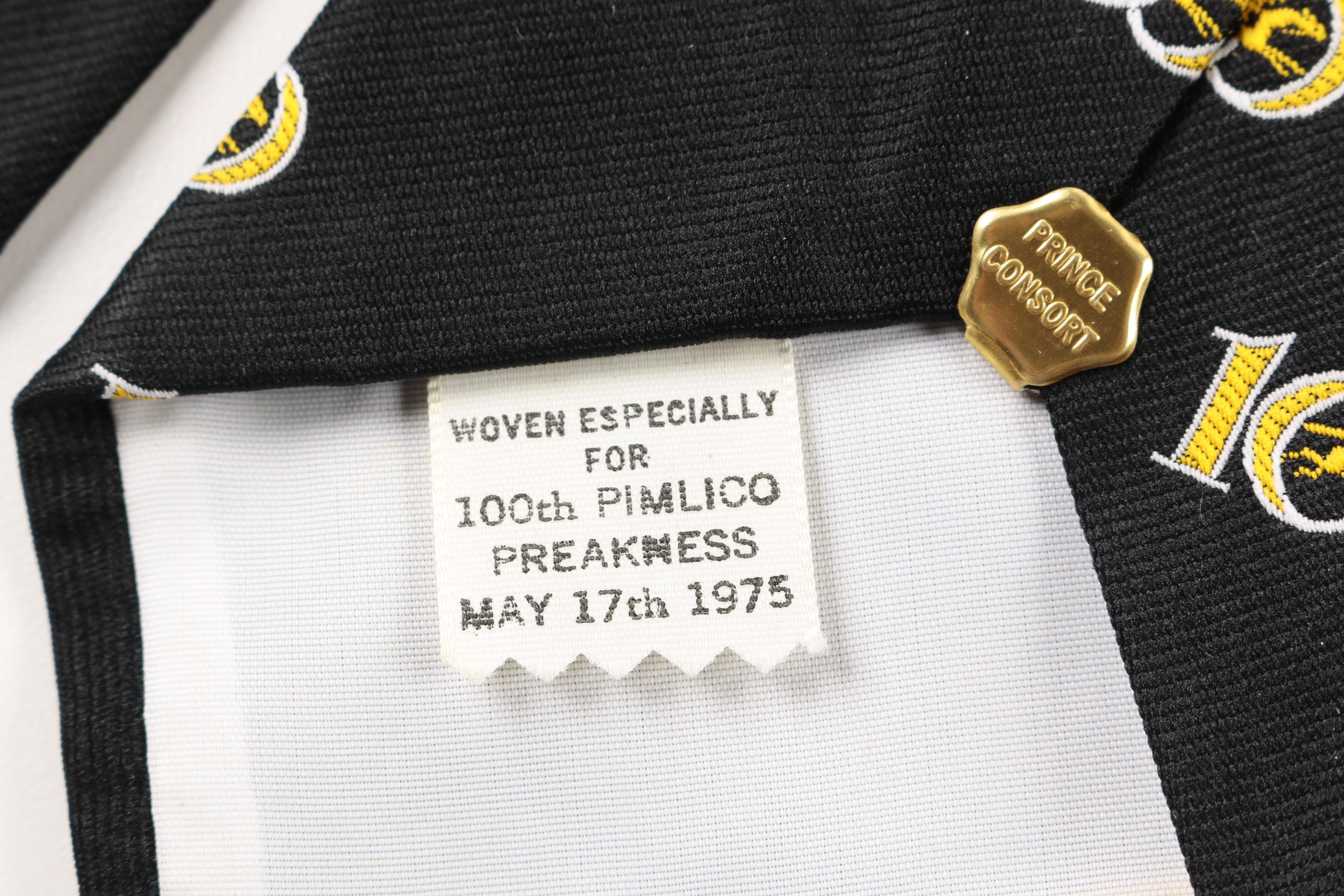 Vintage Preakness Tie by Prince Consort with Clasp