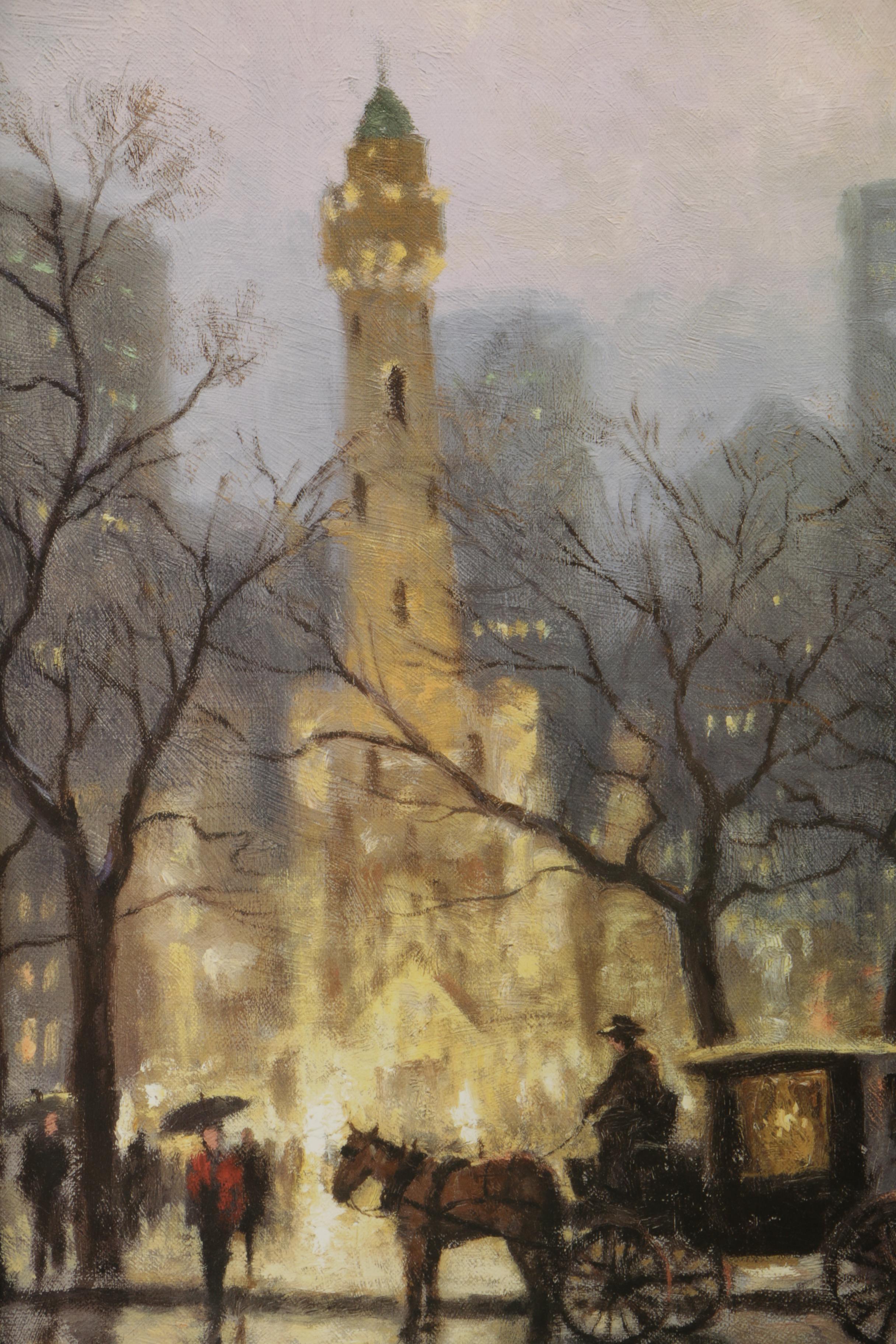 Thomas Kinkade Limited Edition Offset Lithograph "The Watertower, Chicago"