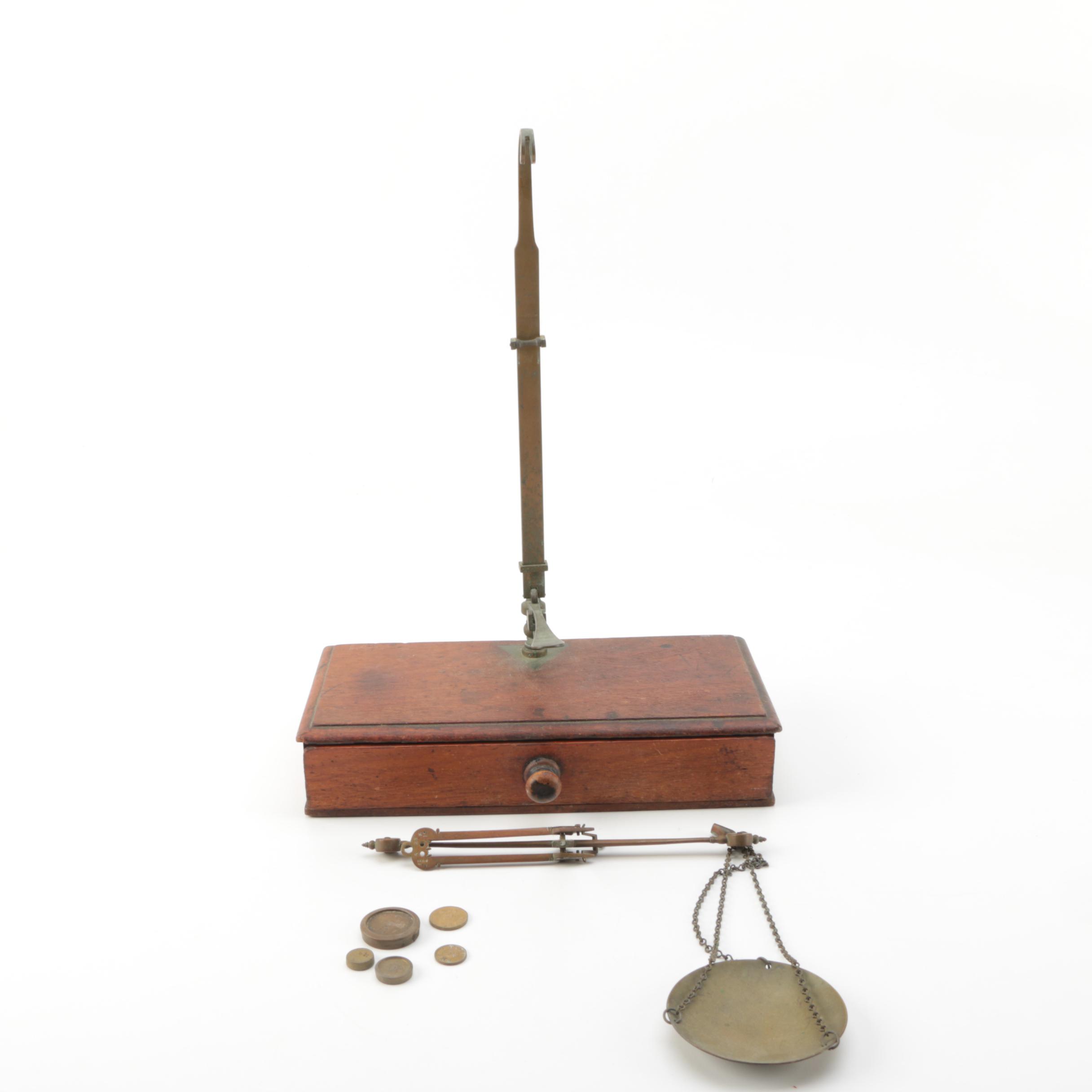 Antique Apothecary Scale and Weights