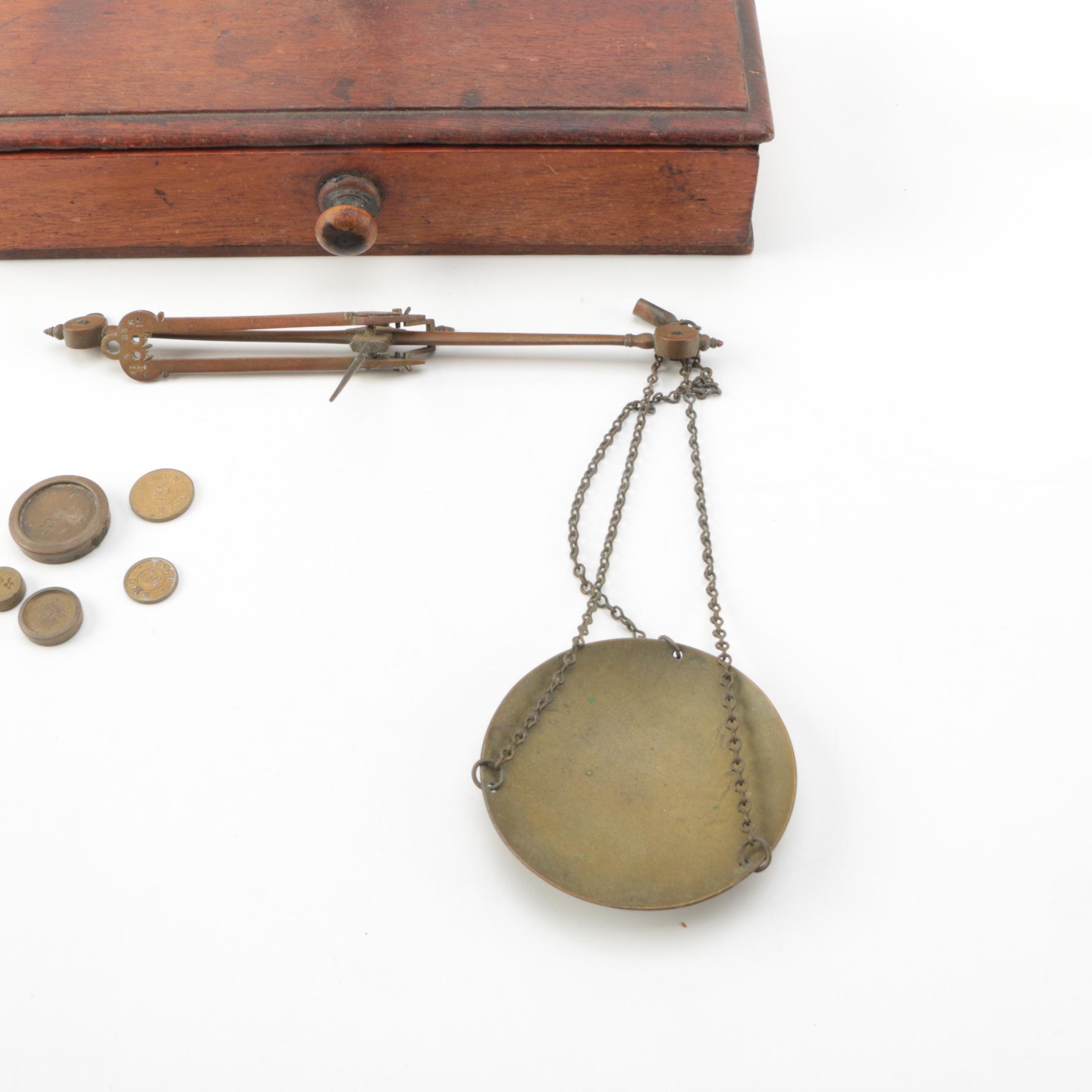 Antique Apothecary Scale and Weights