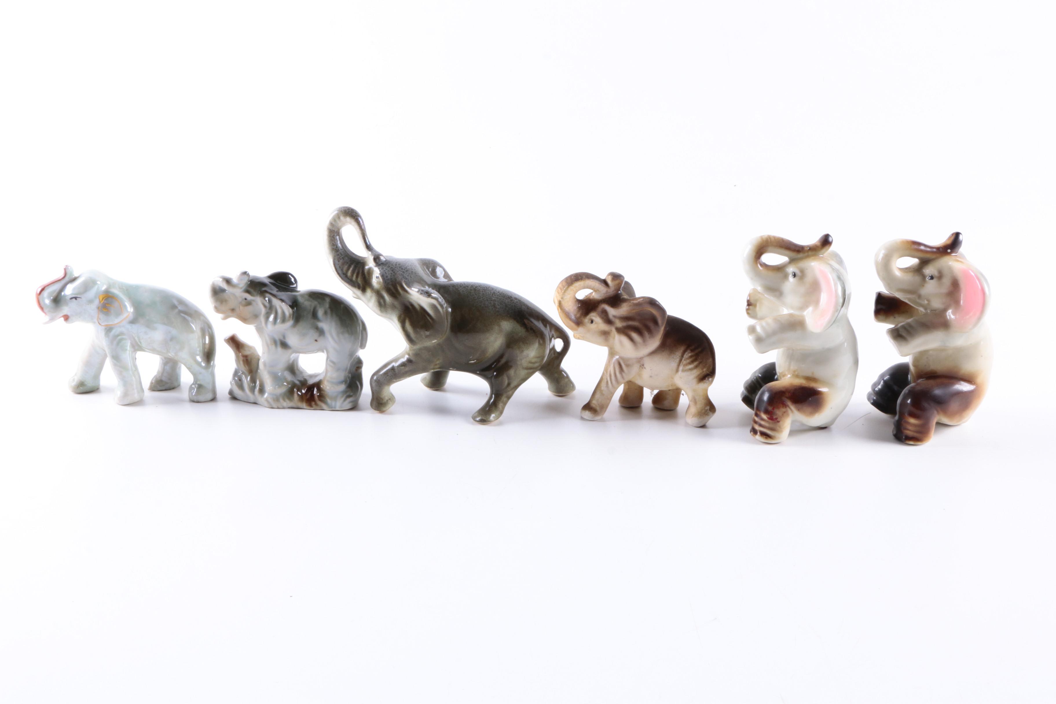 Large Collection of Elephant Figurines