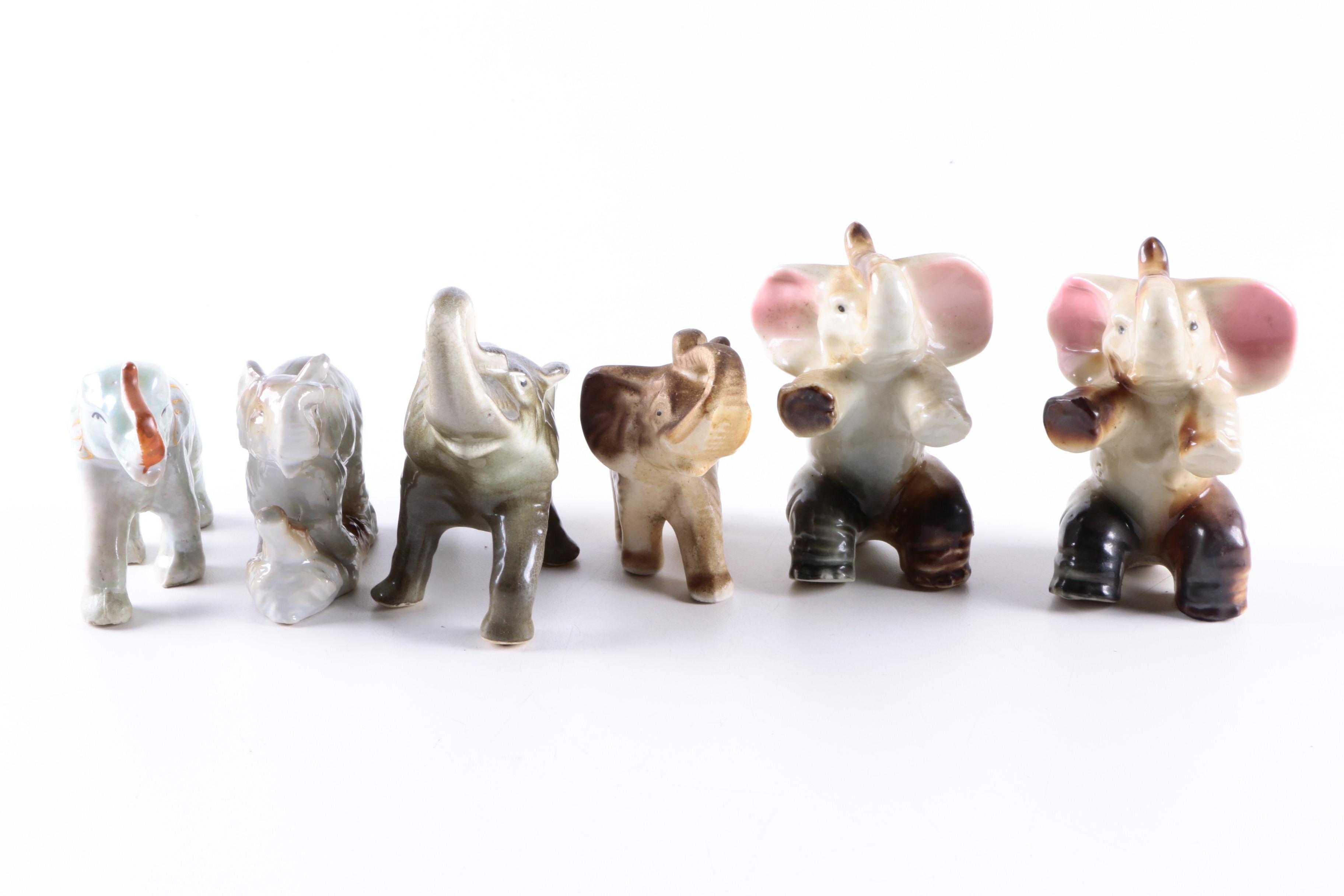 Large Collection of Elephant Figurines