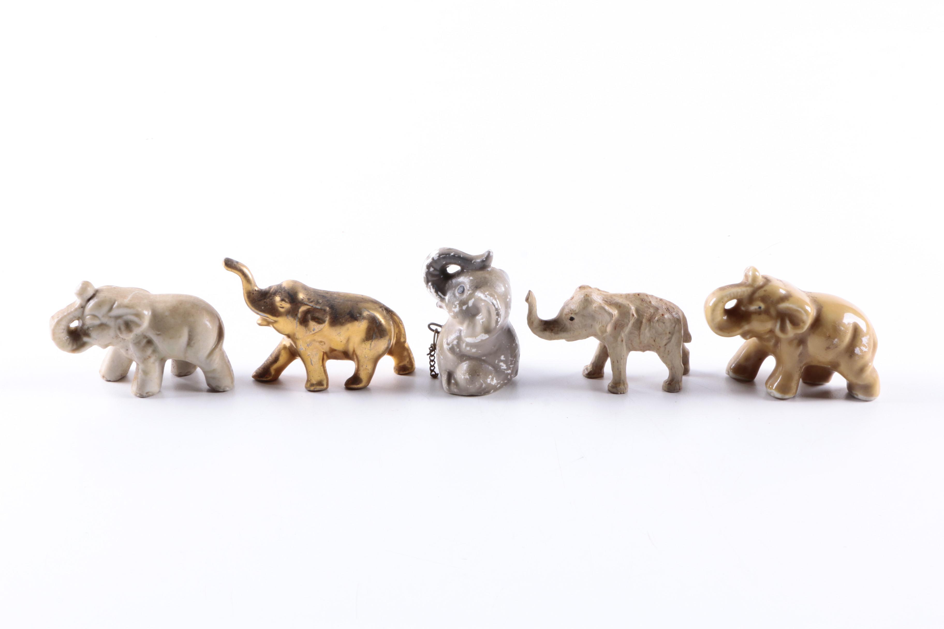 Large Collection of Elephant Figurines