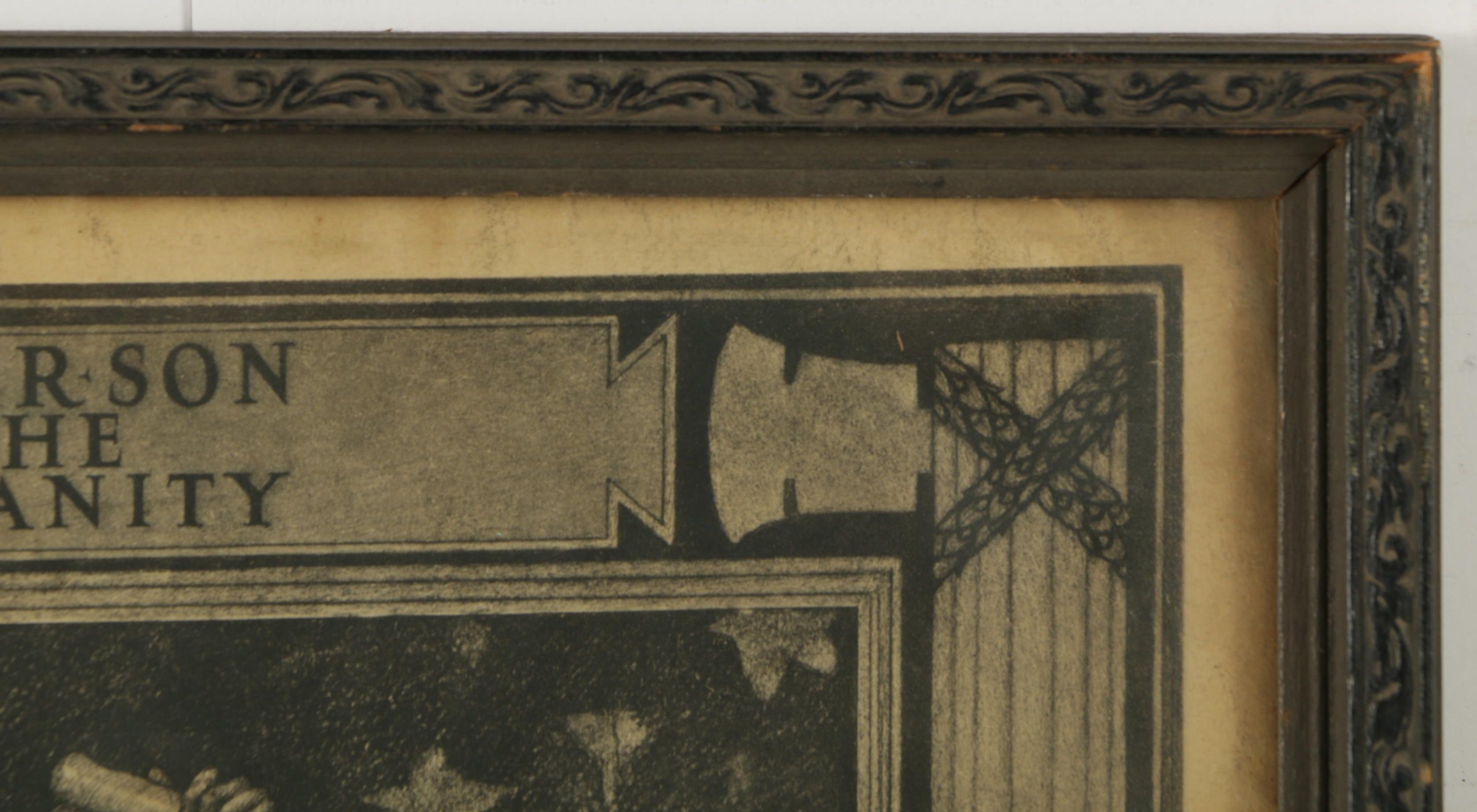 Photgravure Military Certificate After Edwin Blashfield