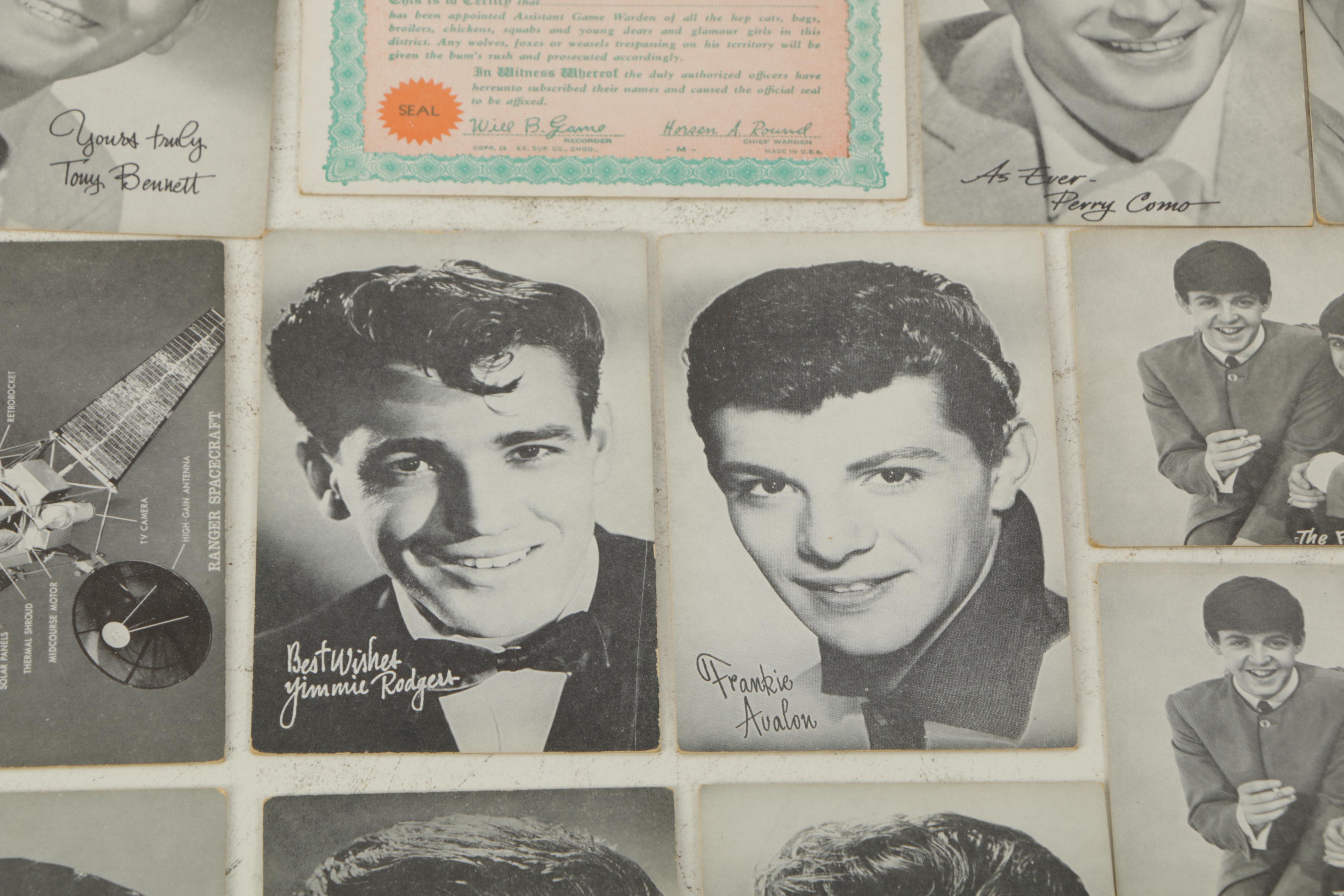 1950s–60s Celebrity Photo Cards Including The Beatles