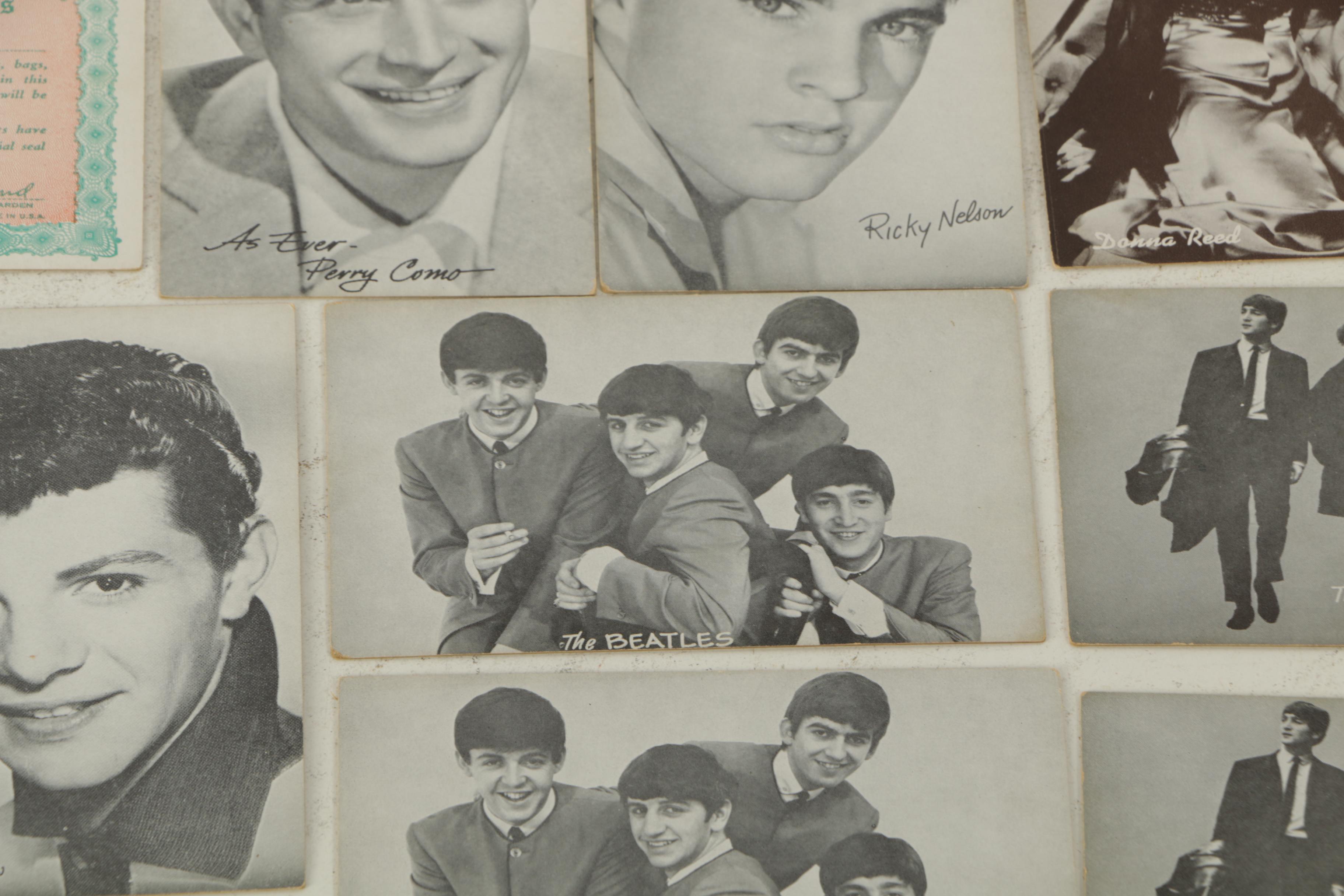 1950s–60s Celebrity Photo Cards Including The Beatles
