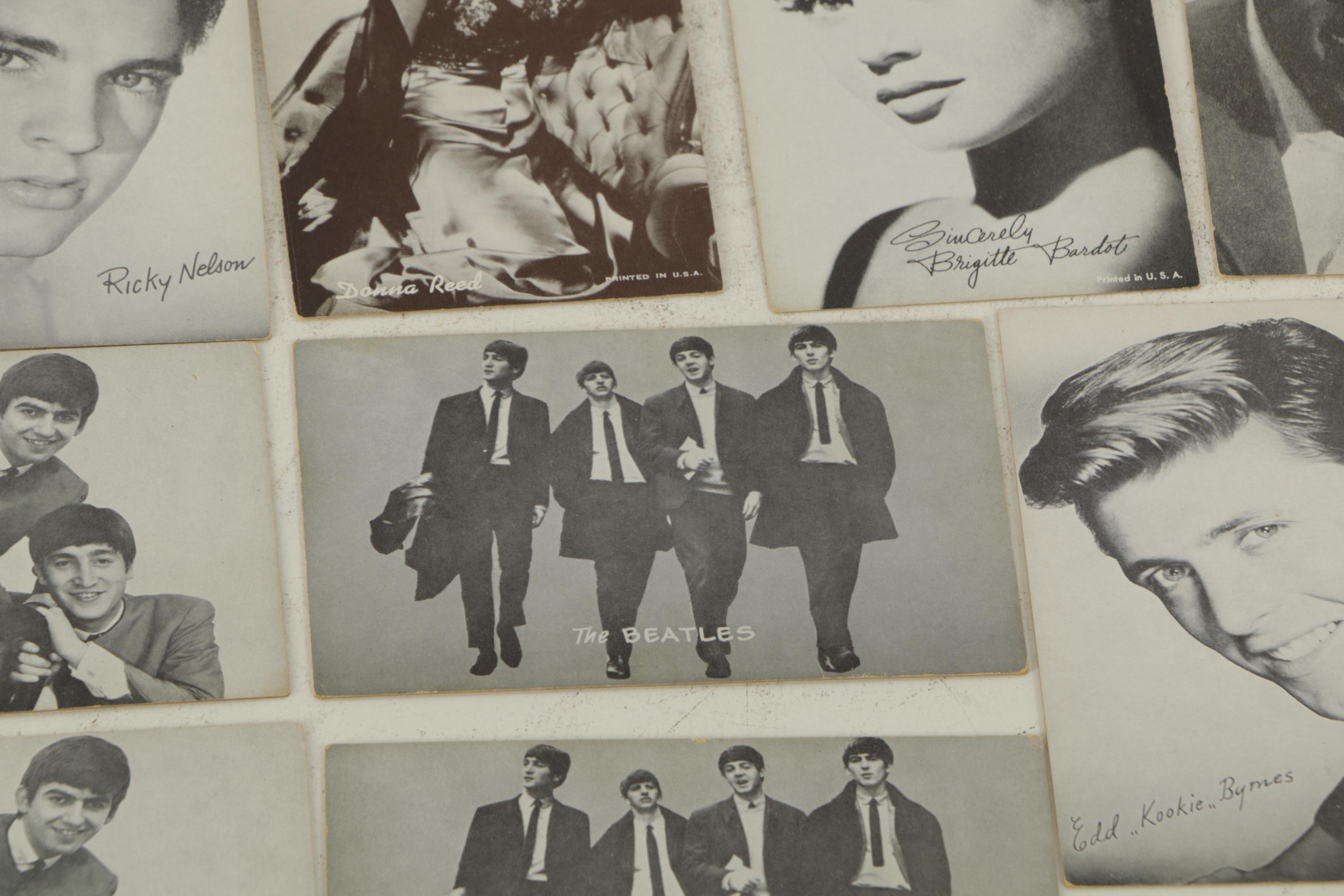 1950s–60s Celebrity Photo Cards Including The Beatles