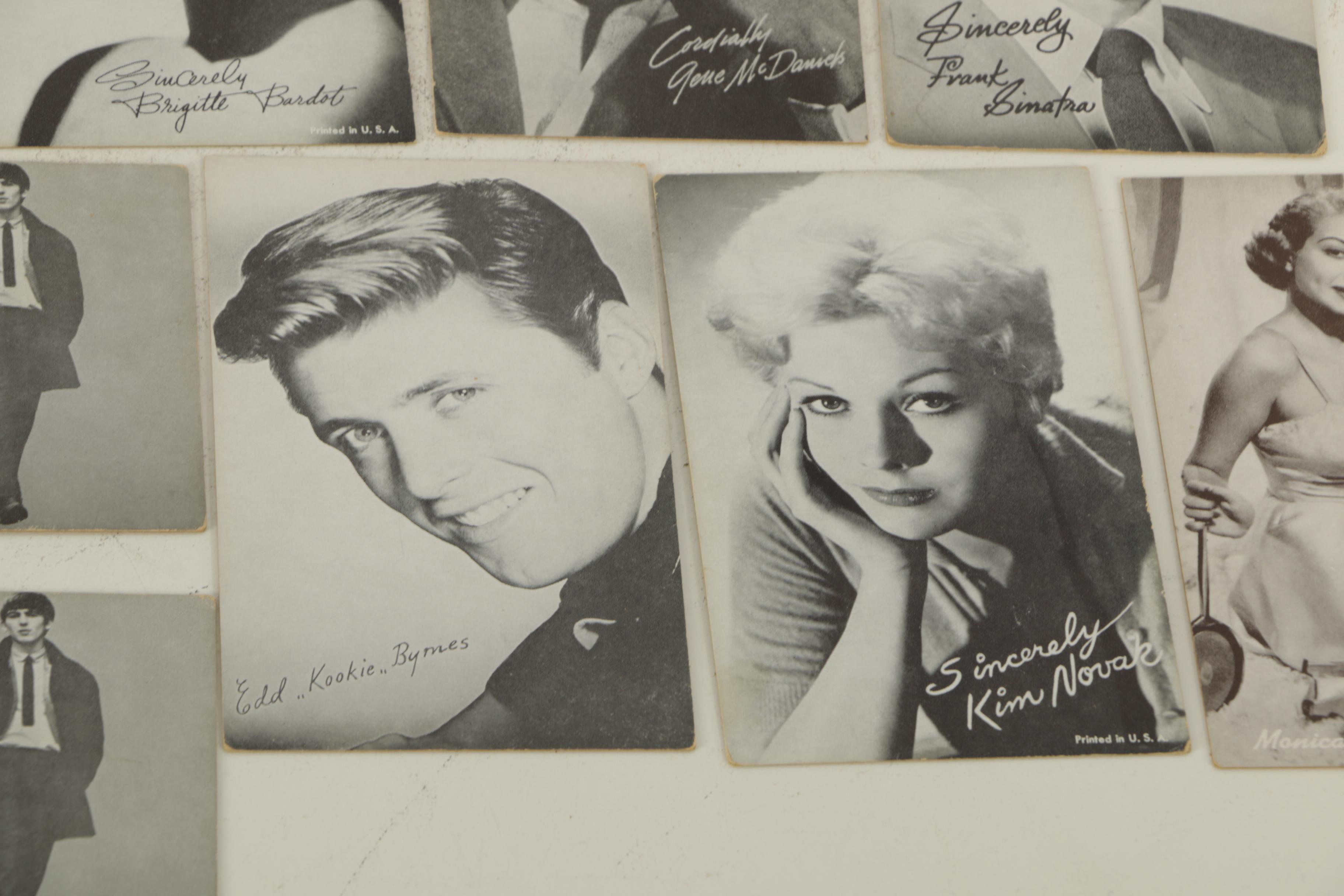1950s–60s Celebrity Photo Cards Including The Beatles