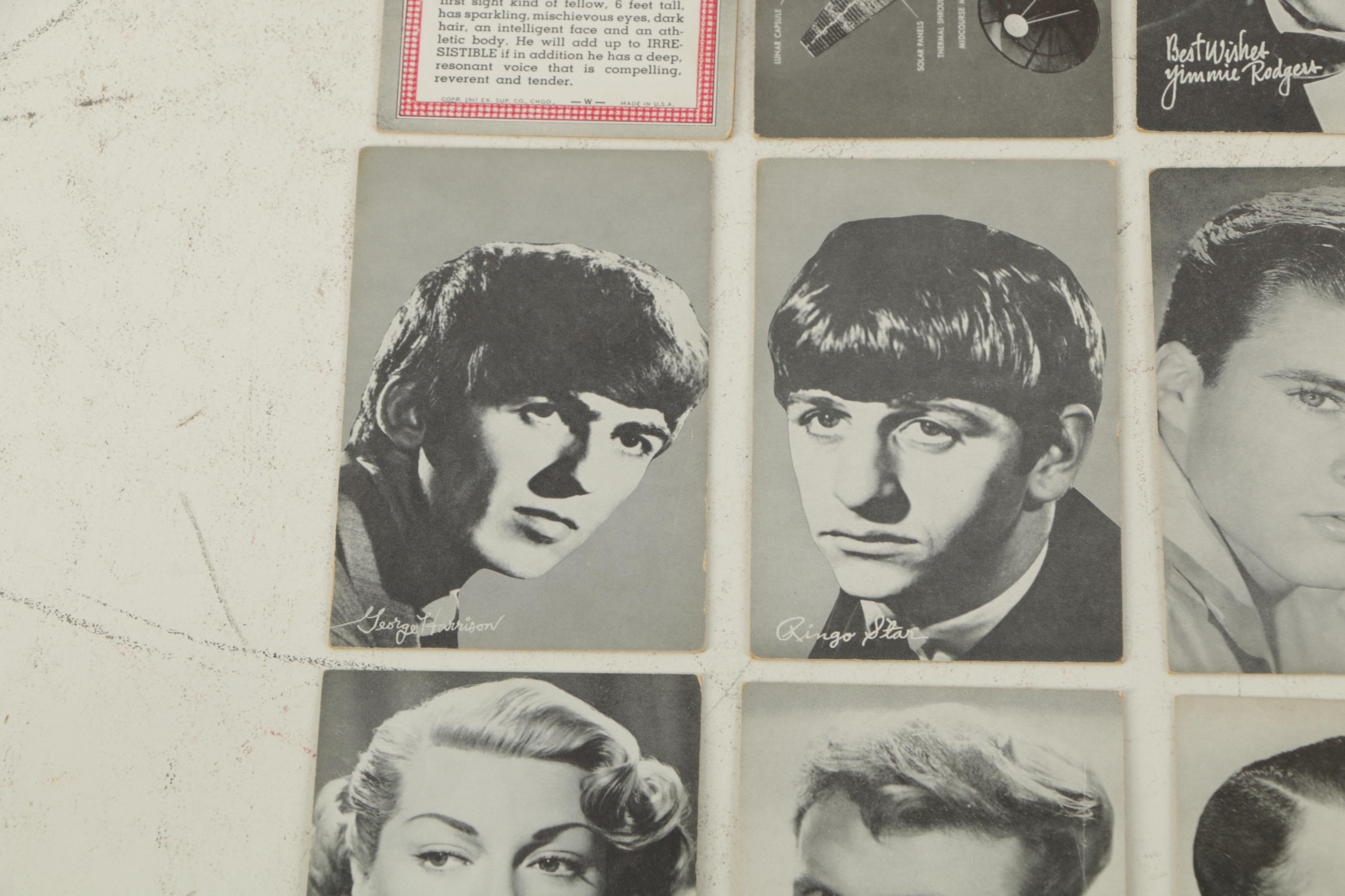 1950s–60s Celebrity Photo Cards Including The Beatles