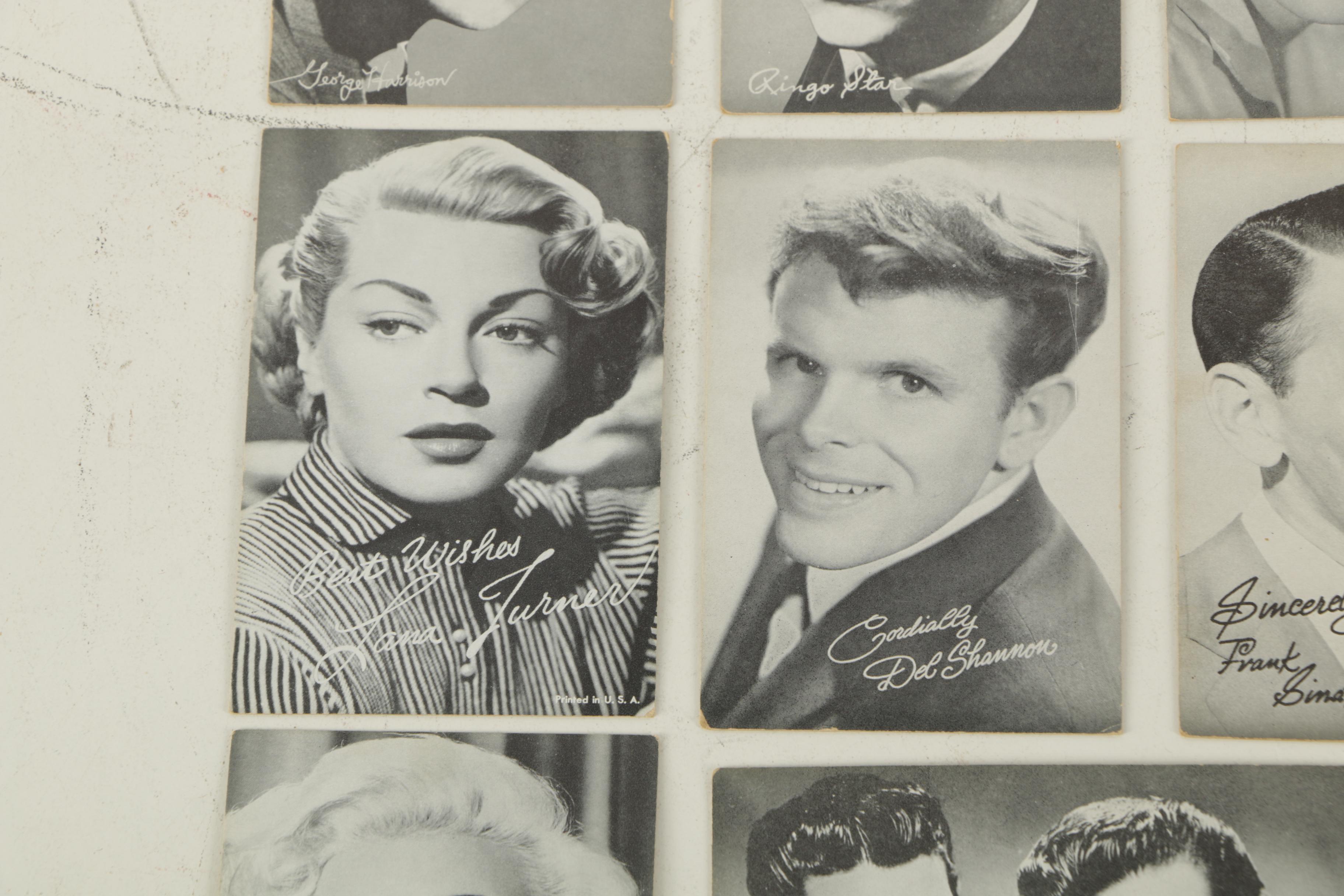 1950s–60s Celebrity Photo Cards Including The Beatles