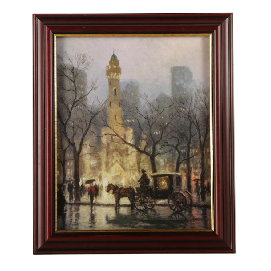 Thomas Kinkade Limited Edition Offset Lithograph "The Watertower, Chicago"