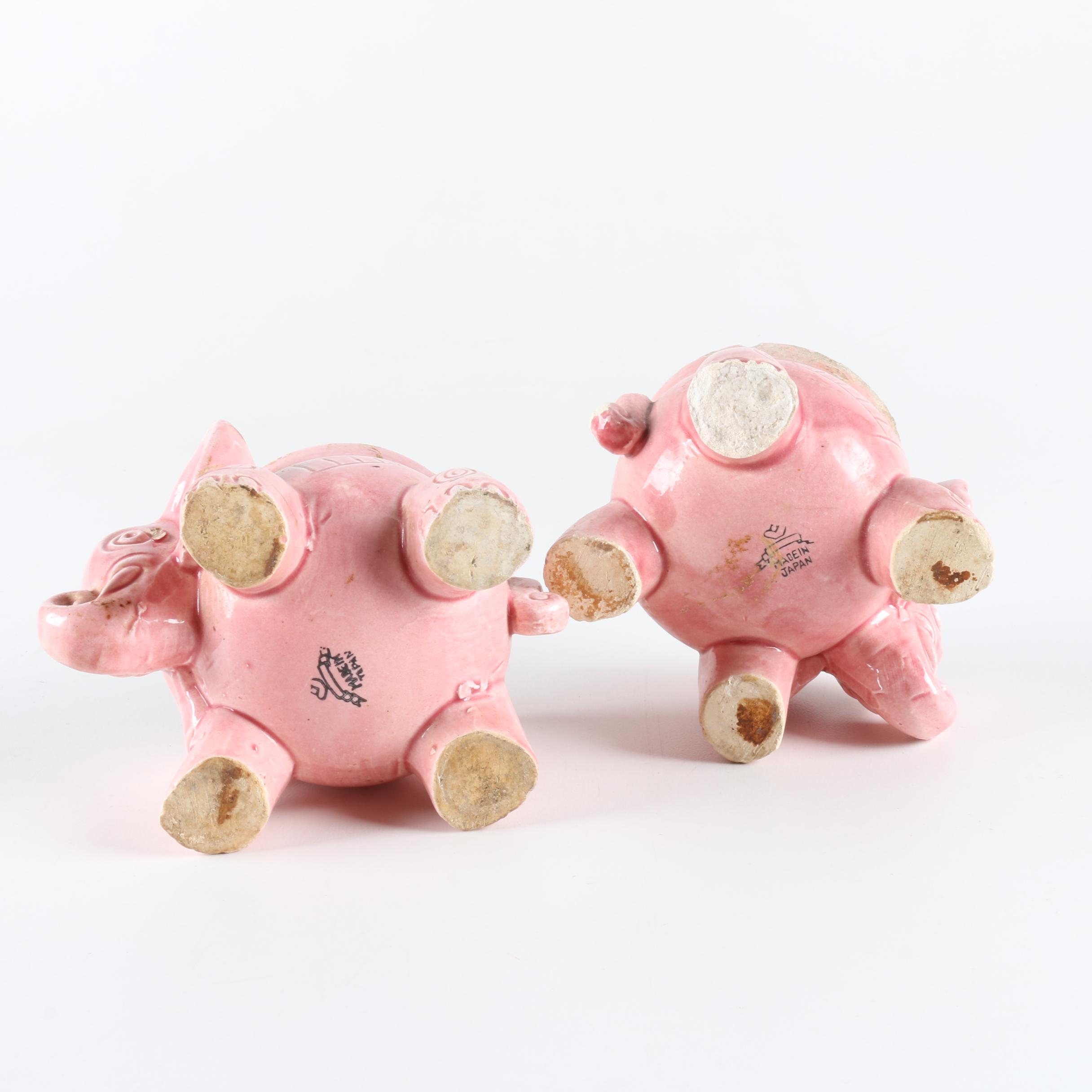 Collection of Elephant Figurines and Salt and Pepper Shakers