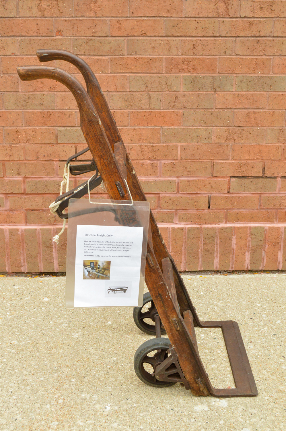 Antique Freight Dolly by Jakes Foundry of Nashville, TN