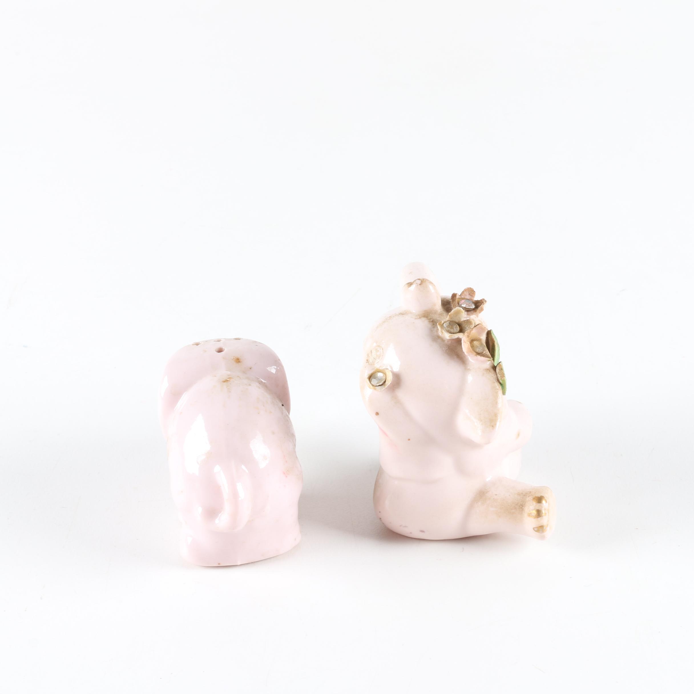 Collection of Elephant Figurines and Salt and Pepper Shakers