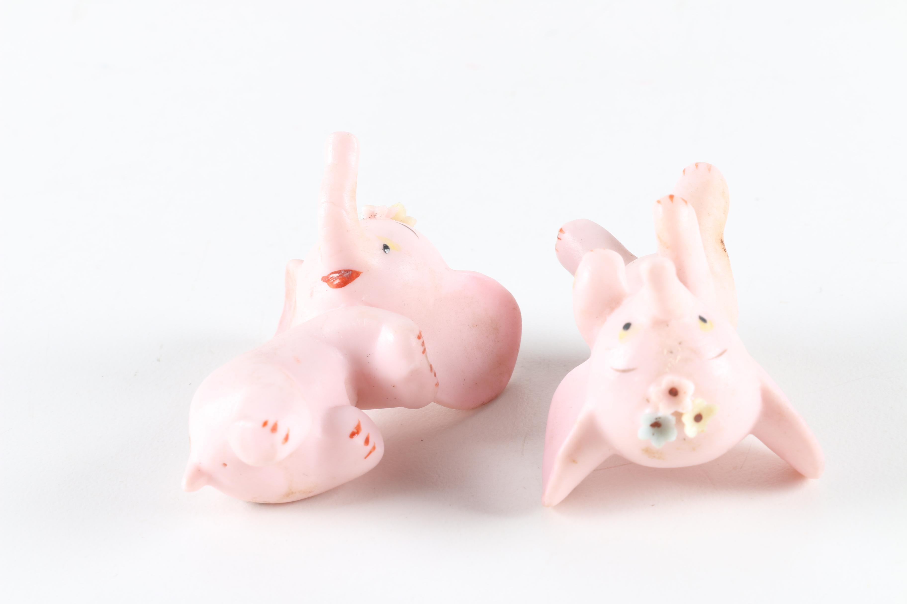 Collection of Elephant Figurines and Salt and Pepper Shakers