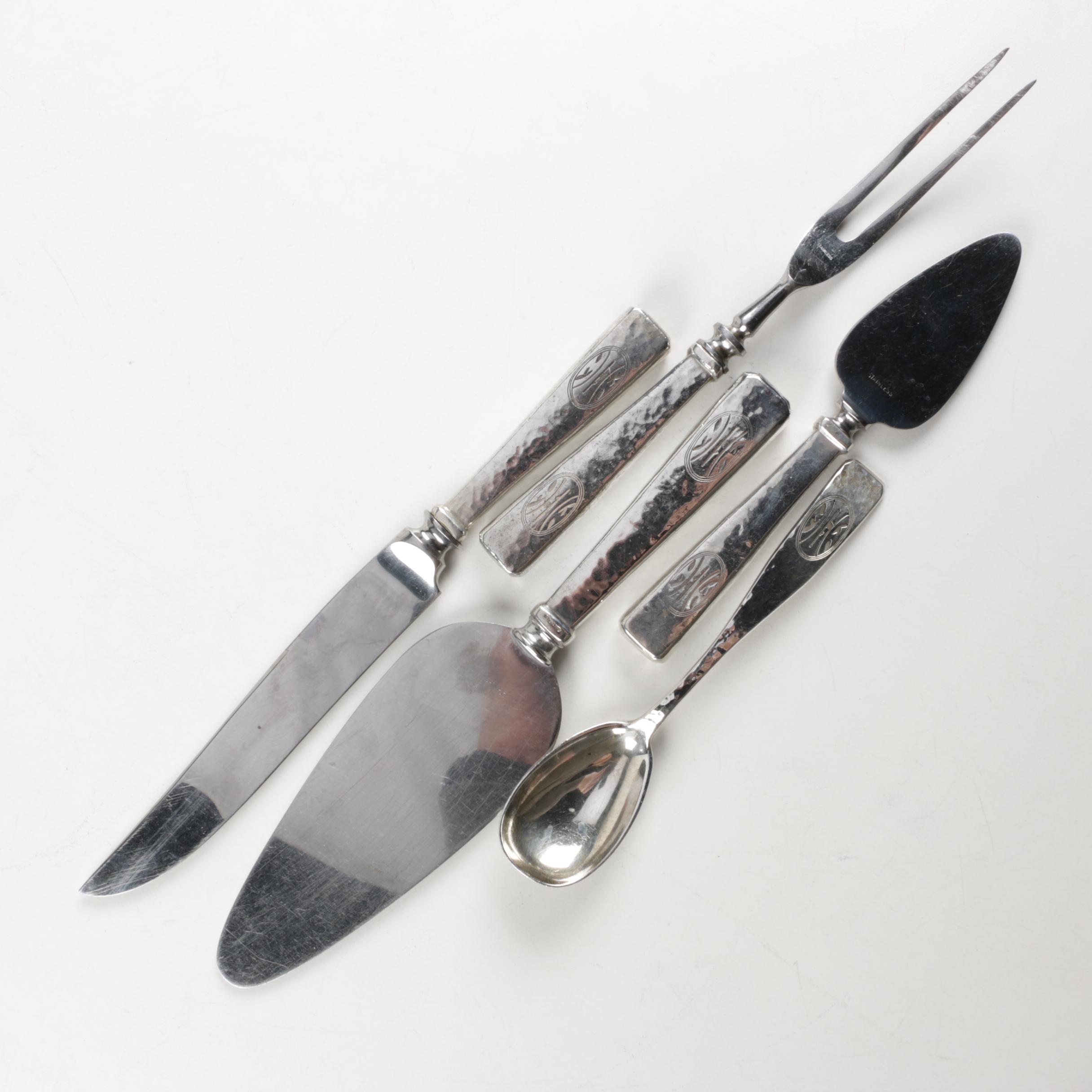 Baltimore Silversmiths Mfg. Co. "Elizabeth Tudor-Hammered" Sterling Flatware Set