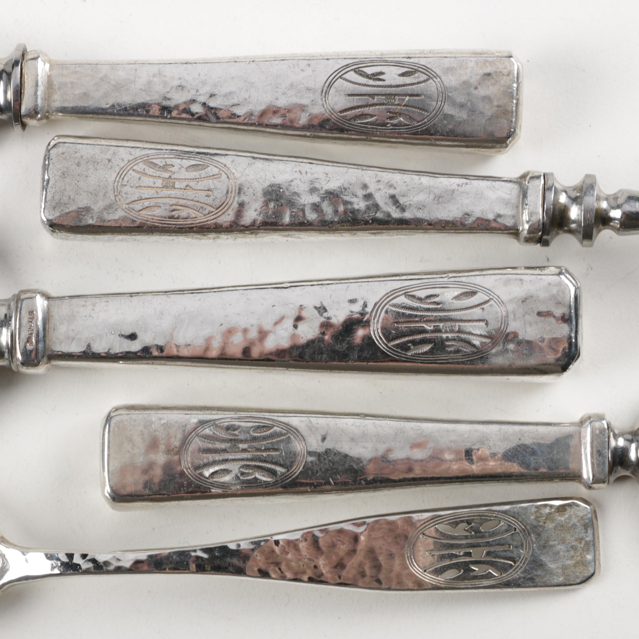 Baltimore Silversmiths Mfg. Co. "Elizabeth Tudor-Hammered" Sterling Flatware Set