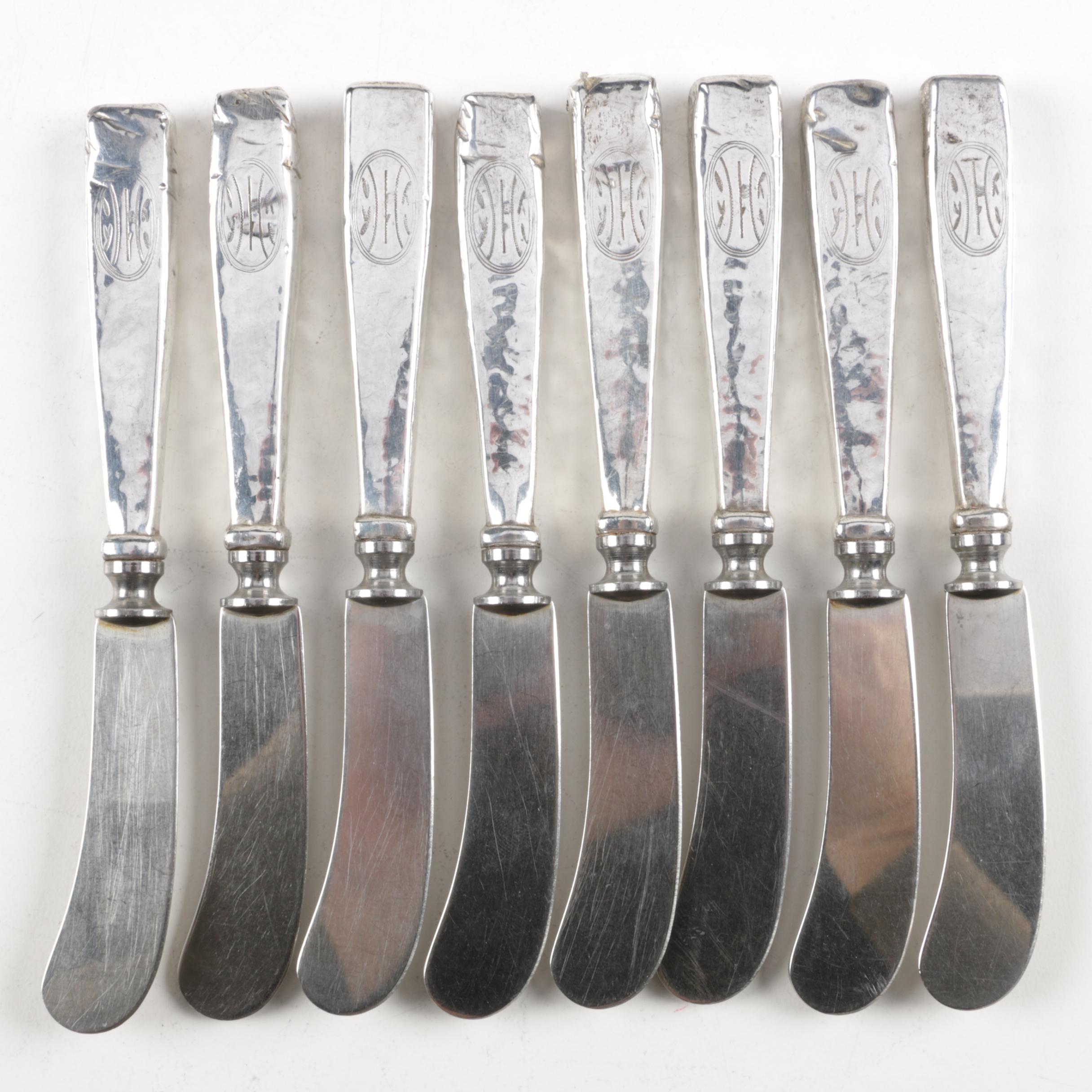 Baltimore Silversmiths Mfg. Co. "Elizabeth Tudor-Hammered" Sterling Flatware Set