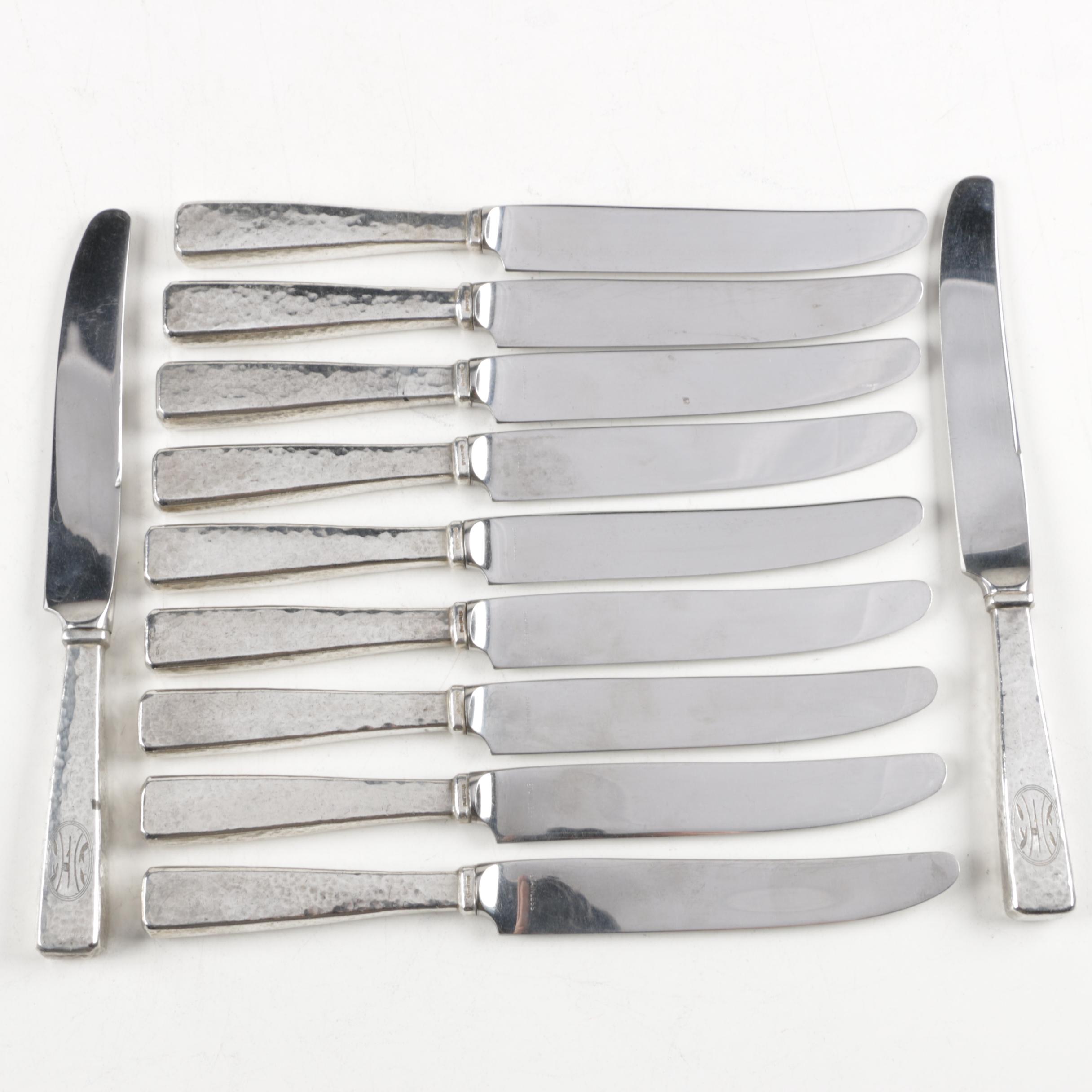 Baltimore Silversmiths Mfg. Co. "Elizabeth Tudor-Hammered" Sterling Flatware Set